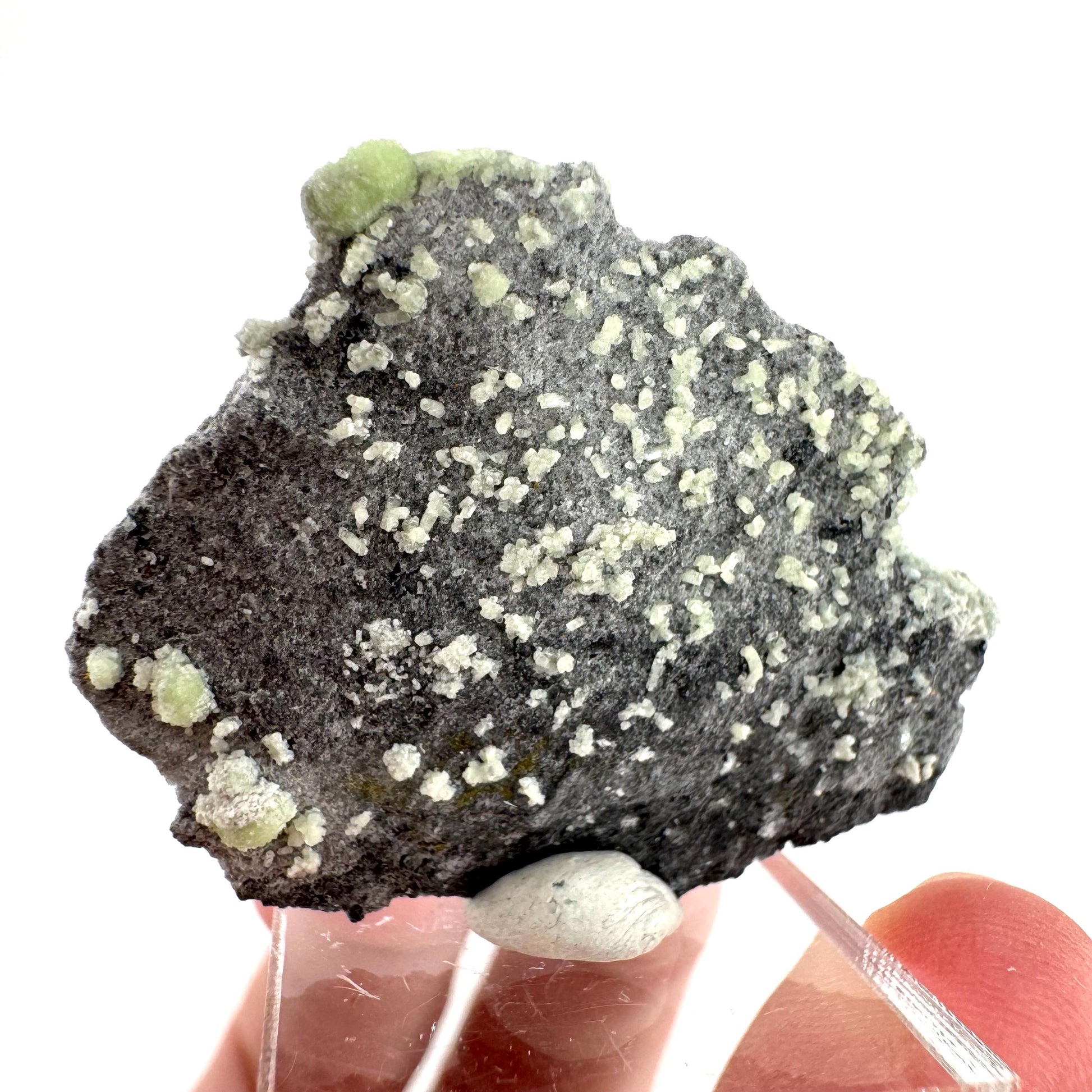 Wavellite (Arkansas, USA) | green crystal cluster, mineral specimen