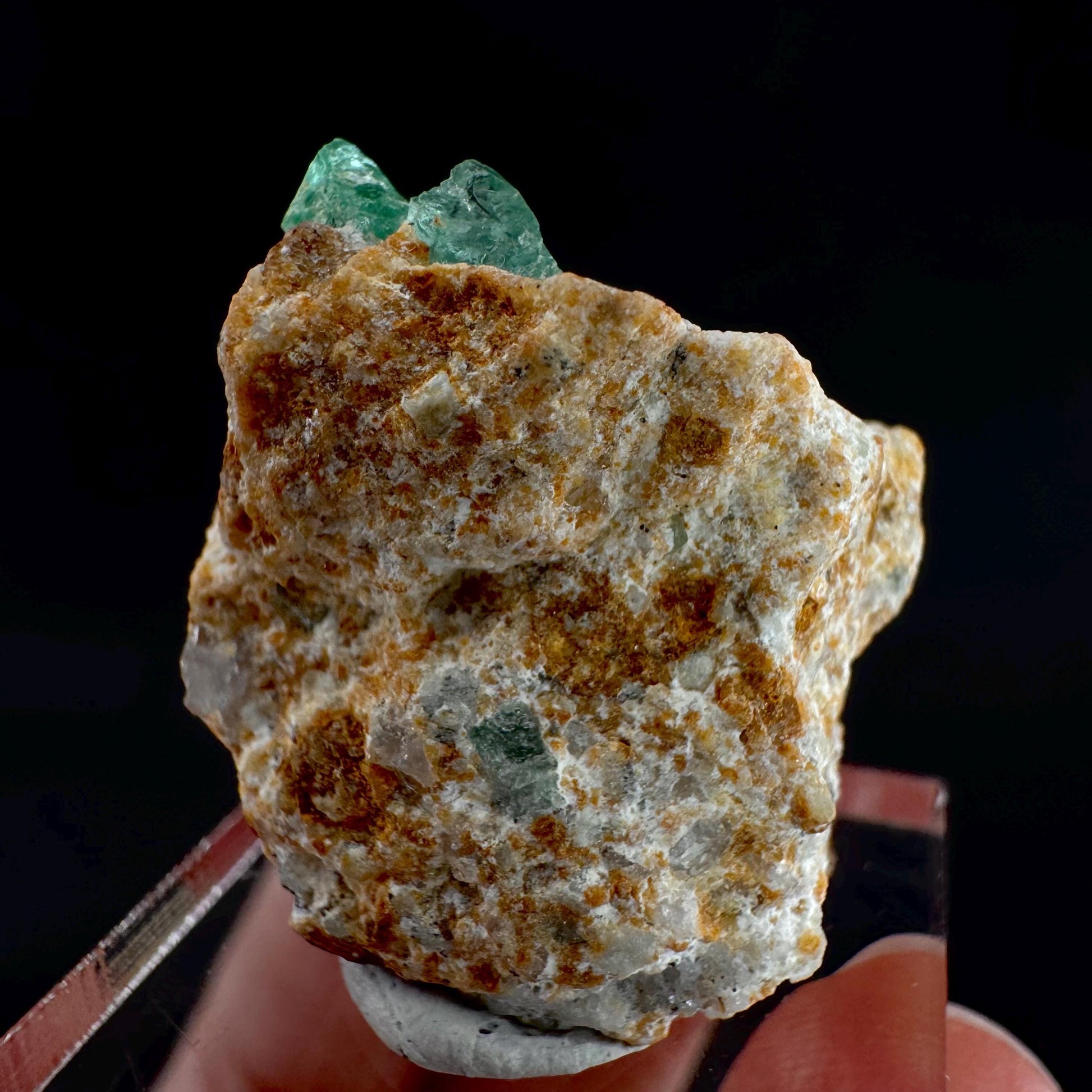 Emerald on Matrix | natural green crystal cluster, raw mineral specimen from Pakistan