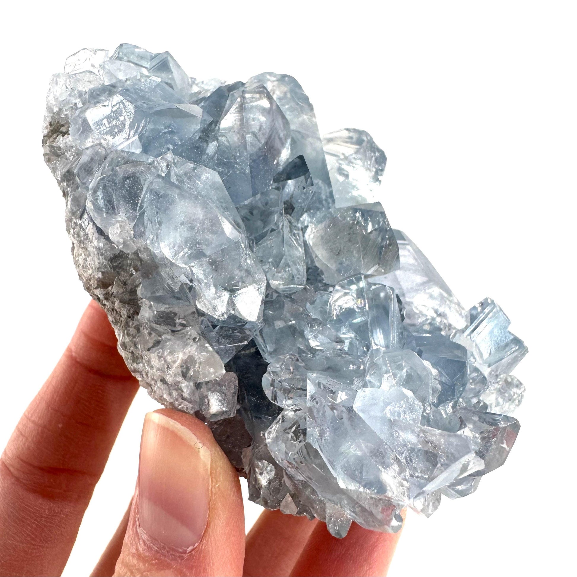 Celestite | natural blue crystal, mineral specimen from Madagascar