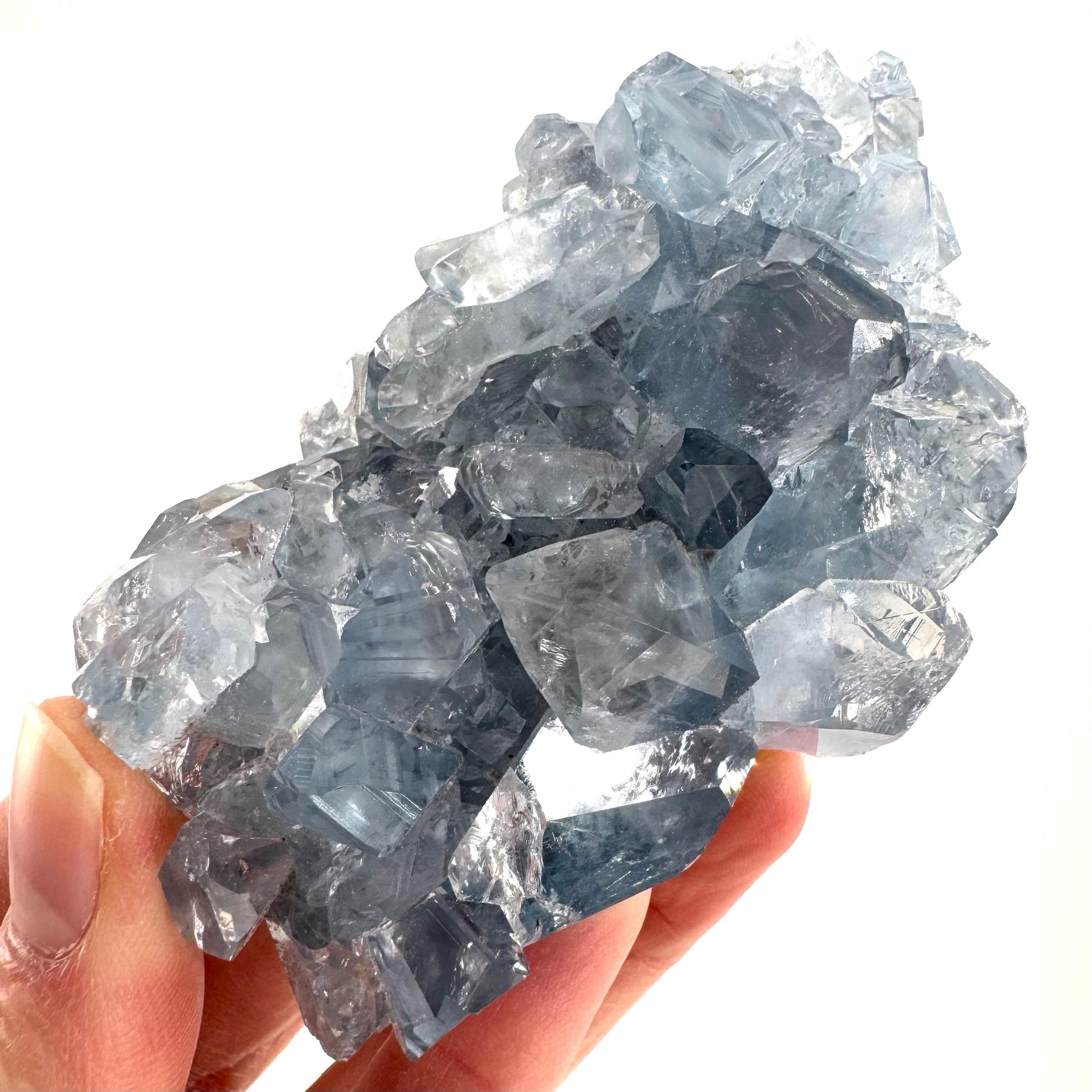 Celestite | natural blue crystal, mineral specimen from Madagascar