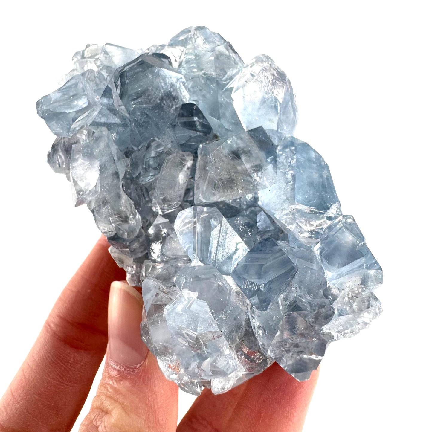 Celestite | natural blue crystal, mineral specimen from Madagascar