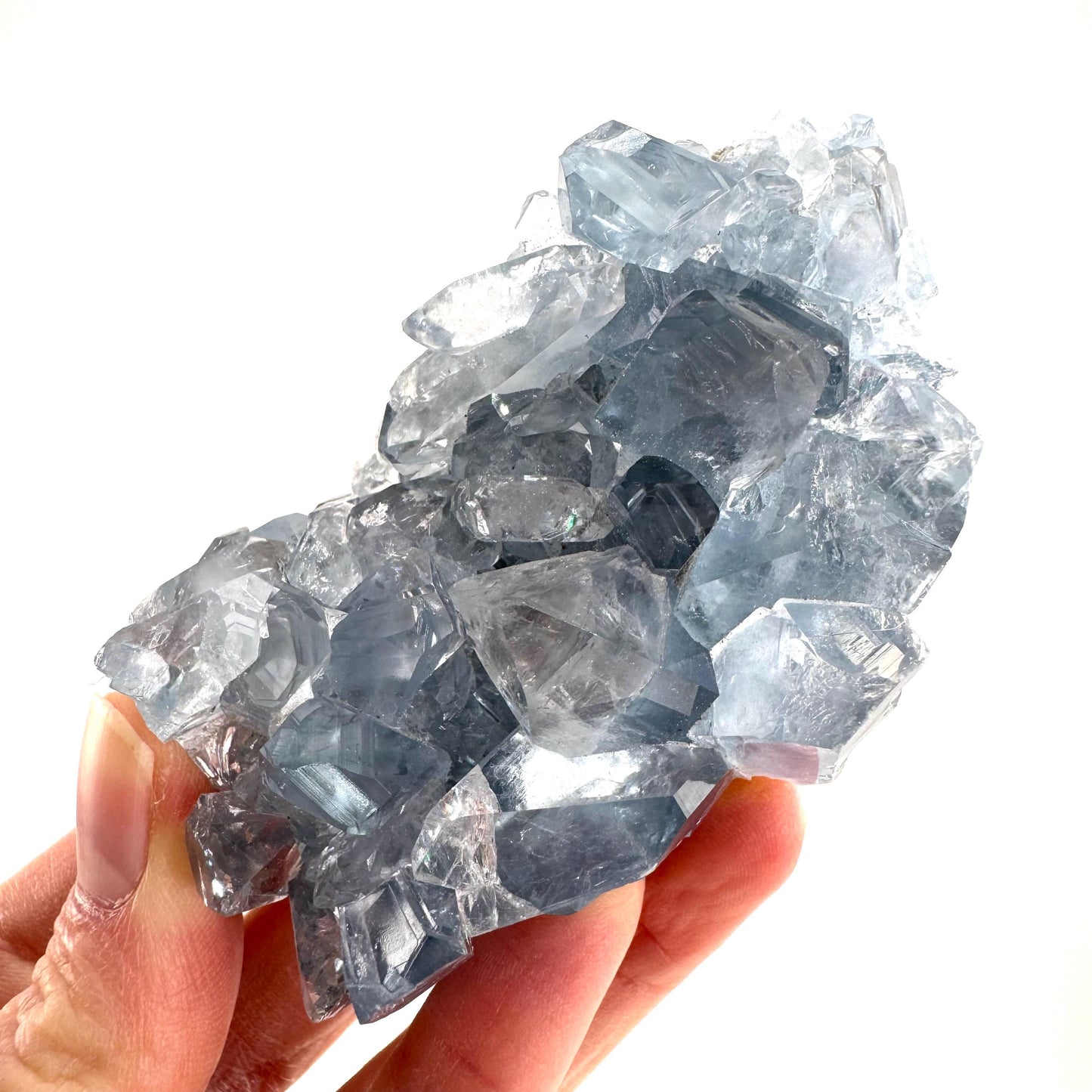 Celestite | natural blue crystal, mineral specimen from Madagascar