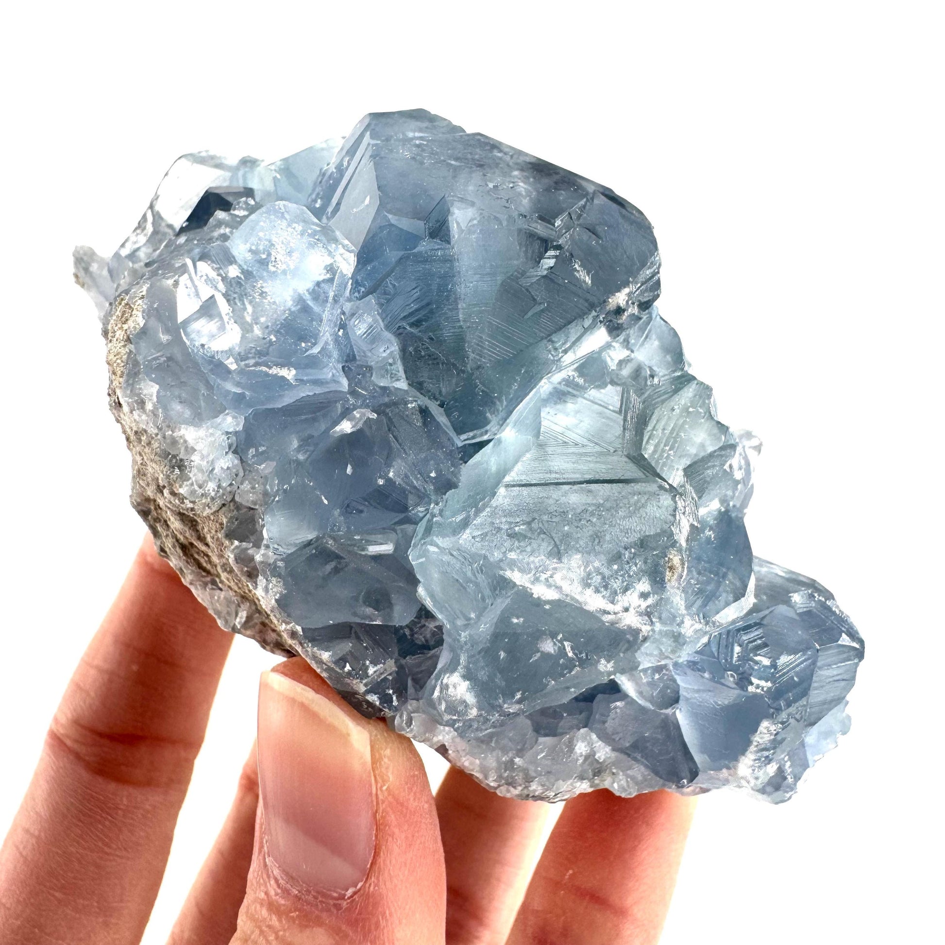 Celestite | natural blue crystal, mineral specimen from Madagascar