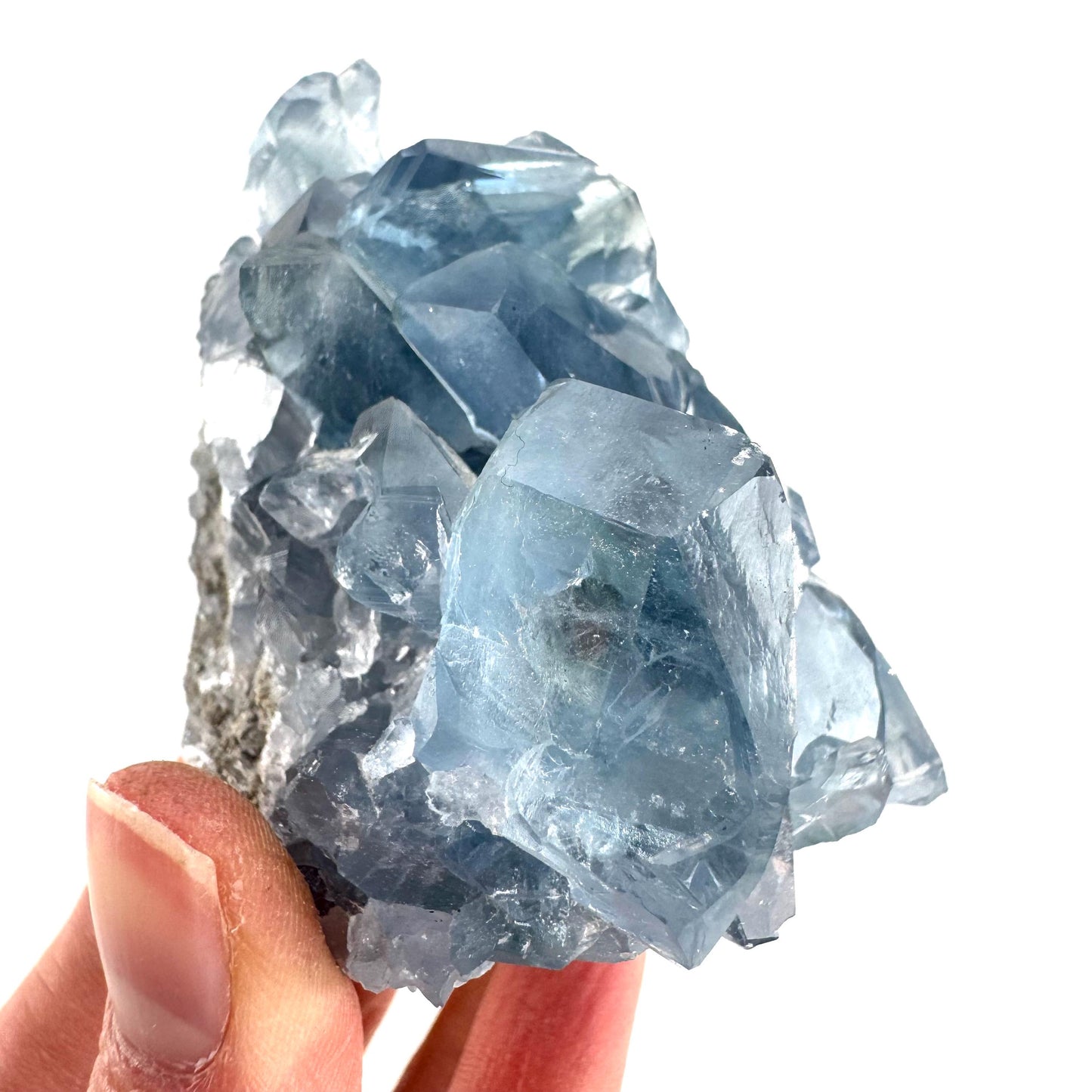 Celestite | natural blue crystal, mineral specimen from Madagascar