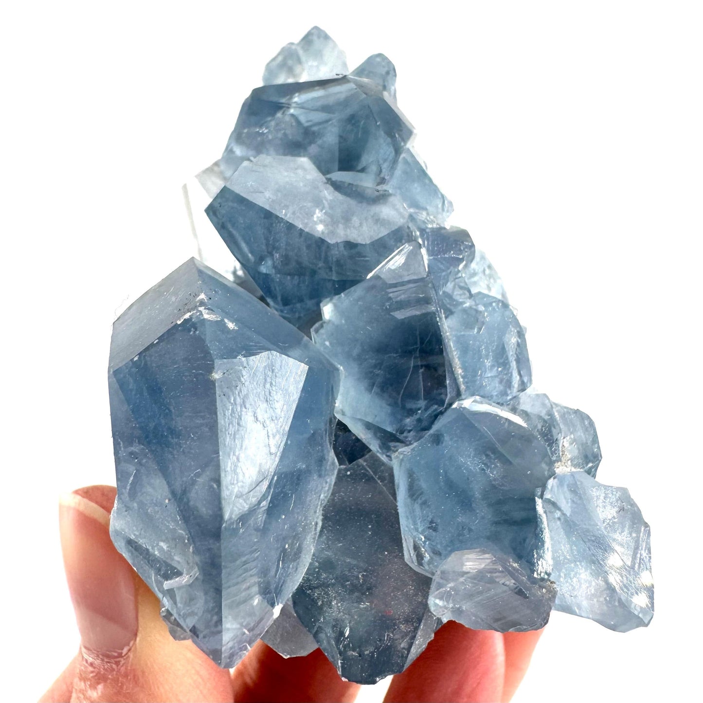 Celestite | natural blue crystal, mineral specimen from Madagascar