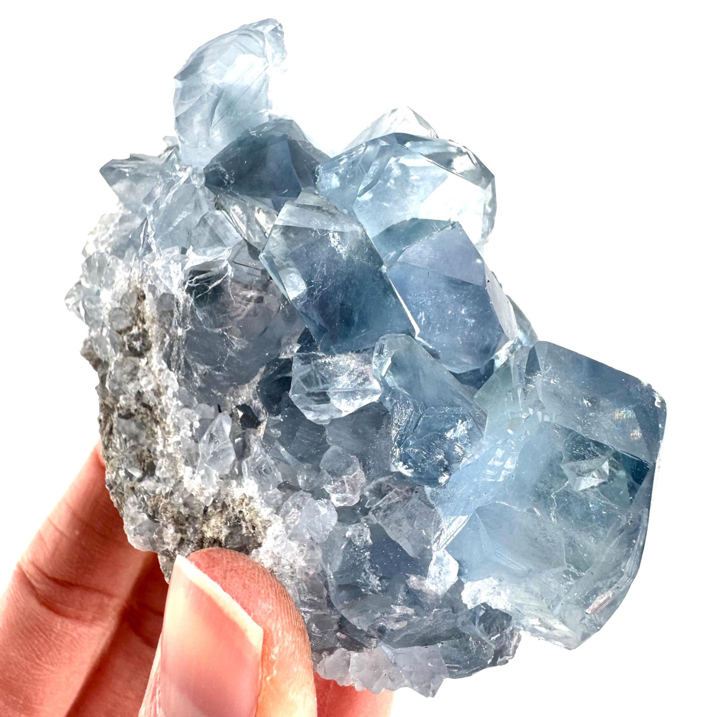Celestite | natural blue crystal, mineral specimen from Madagascar