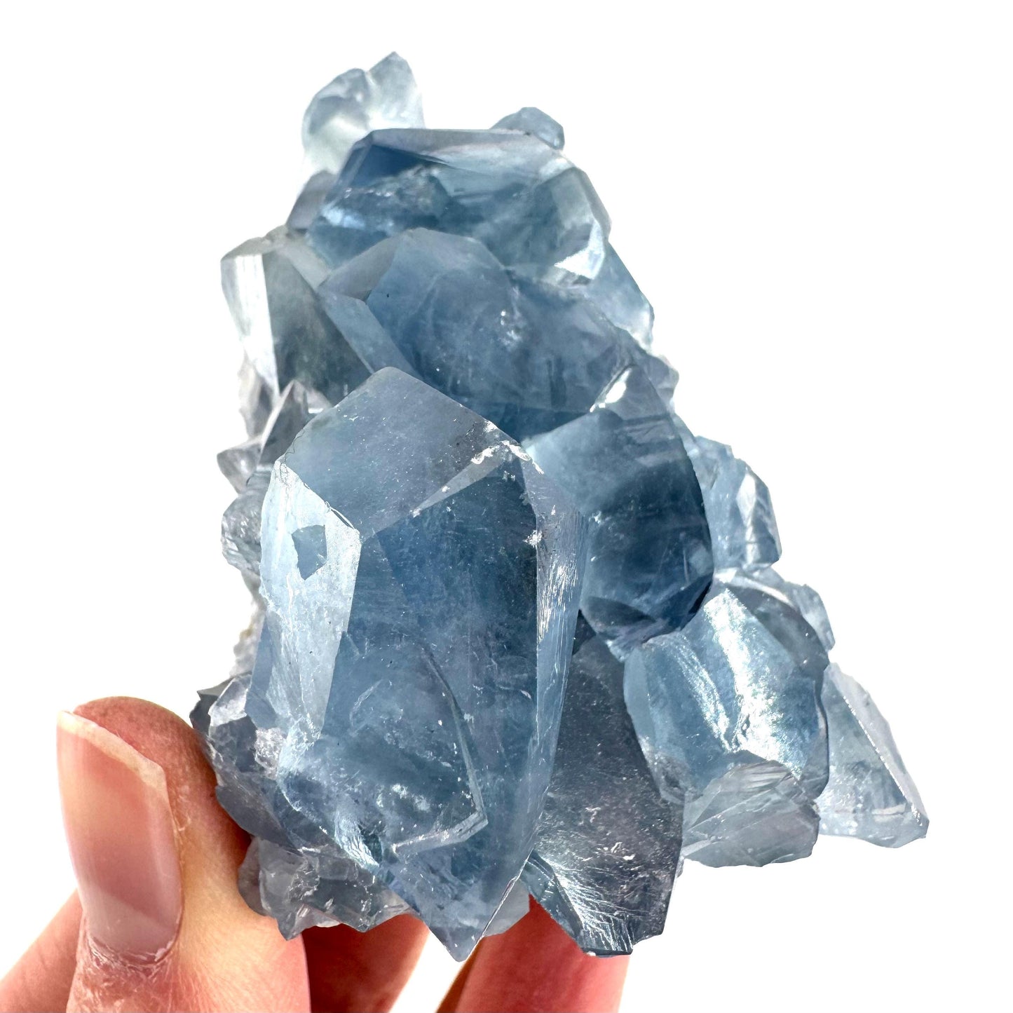 Celestite | natural blue crystal, mineral specimen from Madagascar