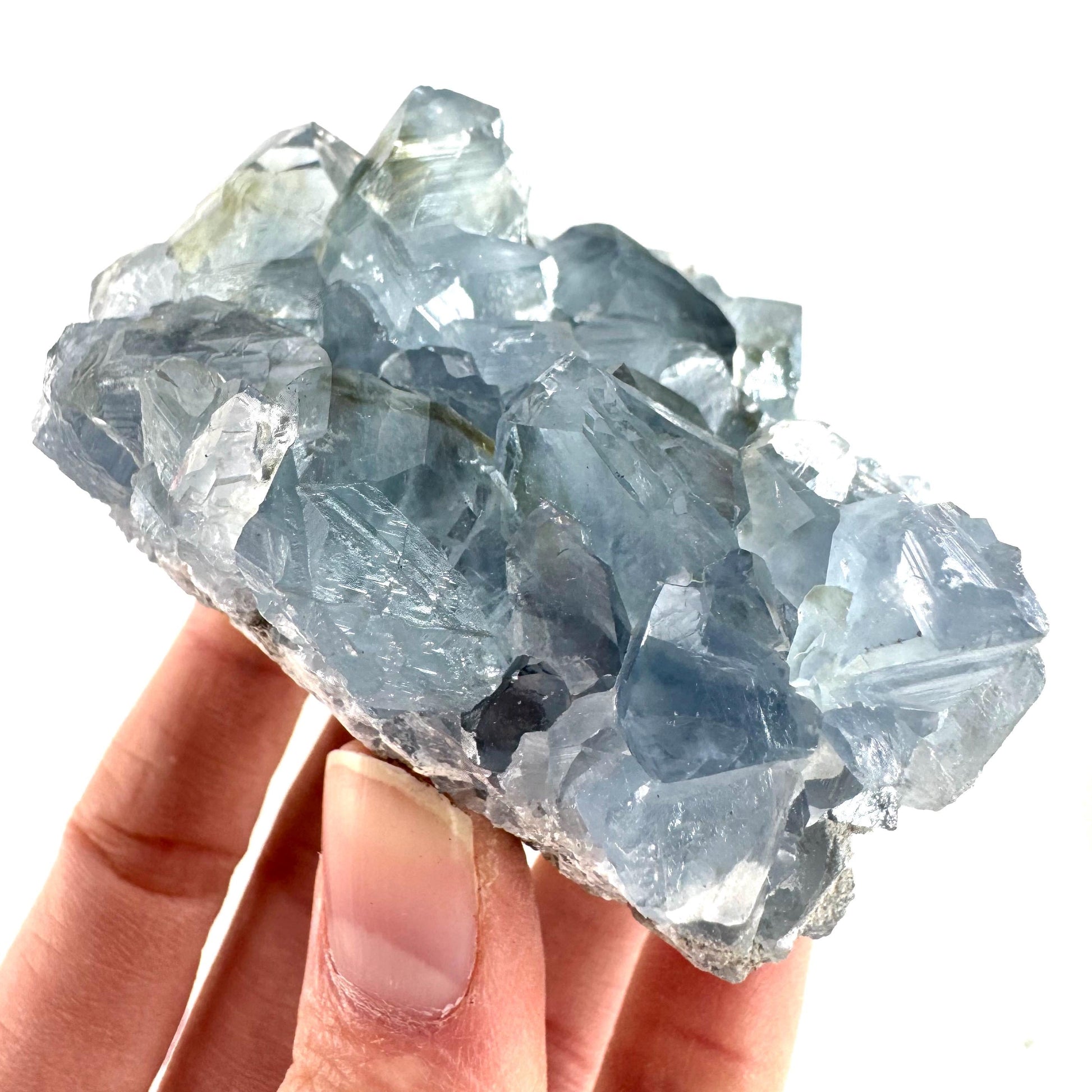 Celestite | natural blue crystal, mineral specimen from Madagascar