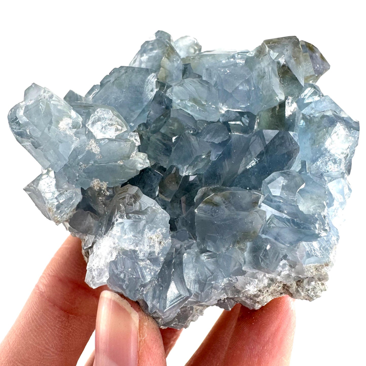 Celestite | natural blue crystal, mineral specimen from Madagascar