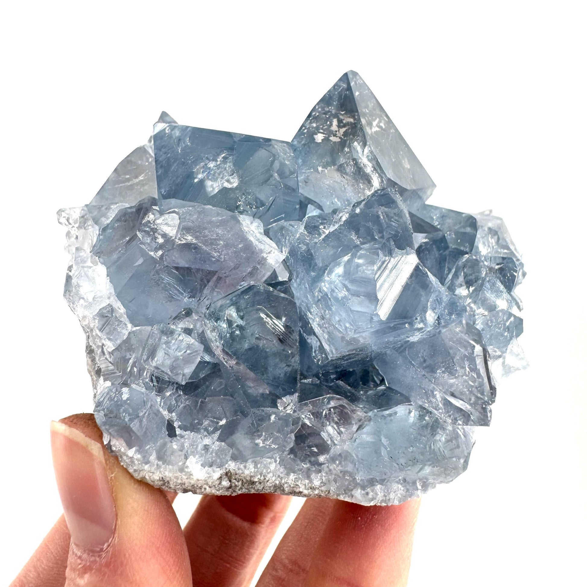 Celestite | natural blue crystal, mineral specimen from Madagascar