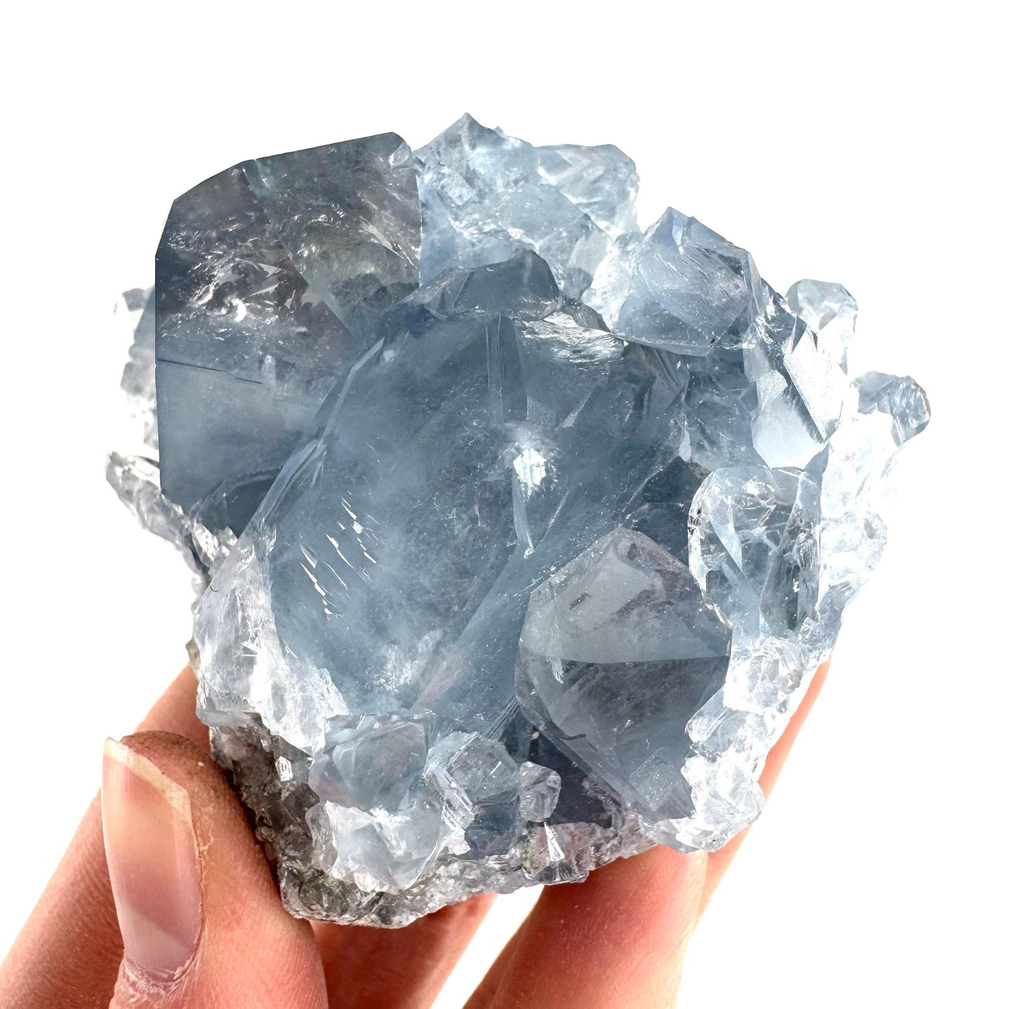 Celestite | natural blue crystal, mineral specimen from Madagascar
