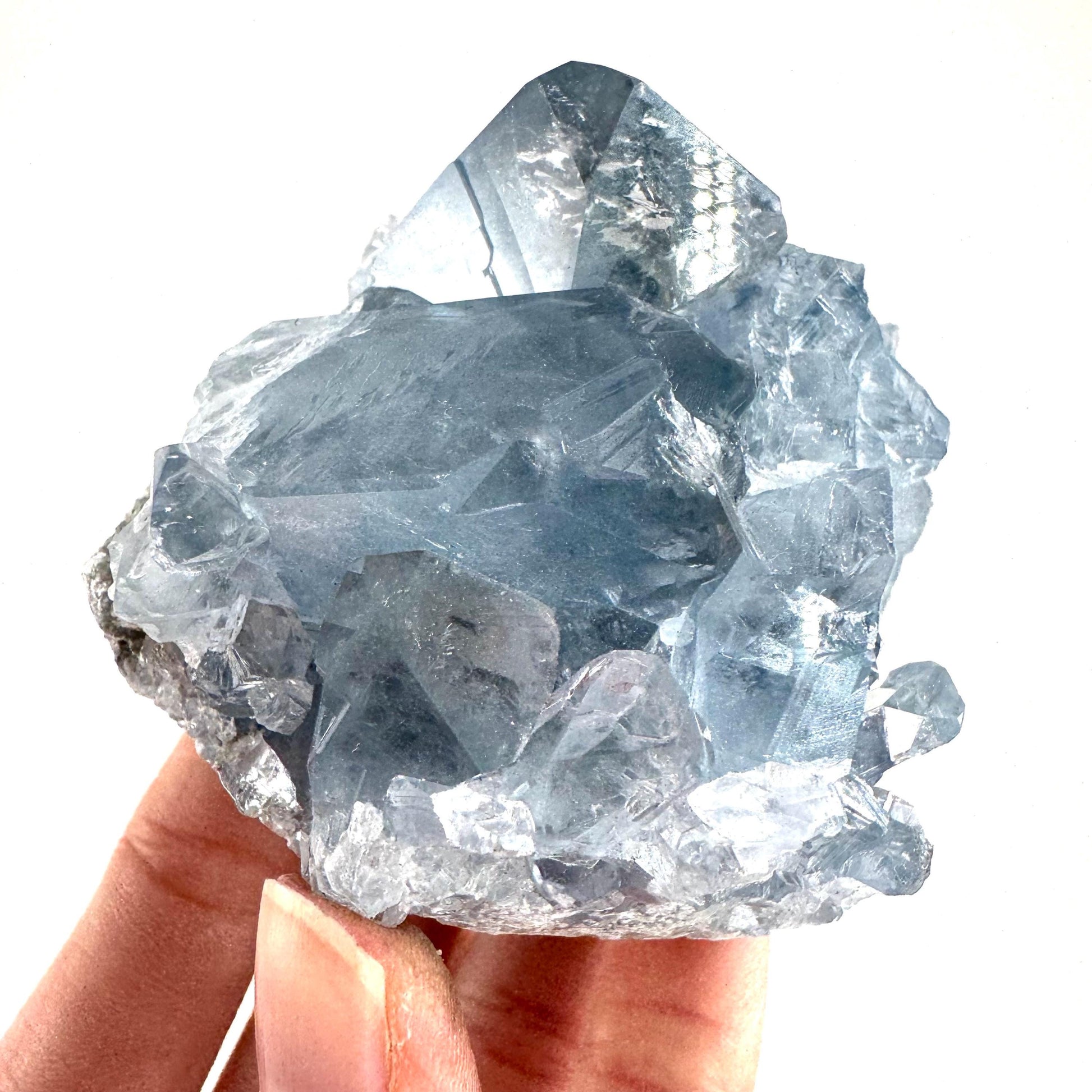 Celestite | natural blue crystal, mineral specimen from Madagascar