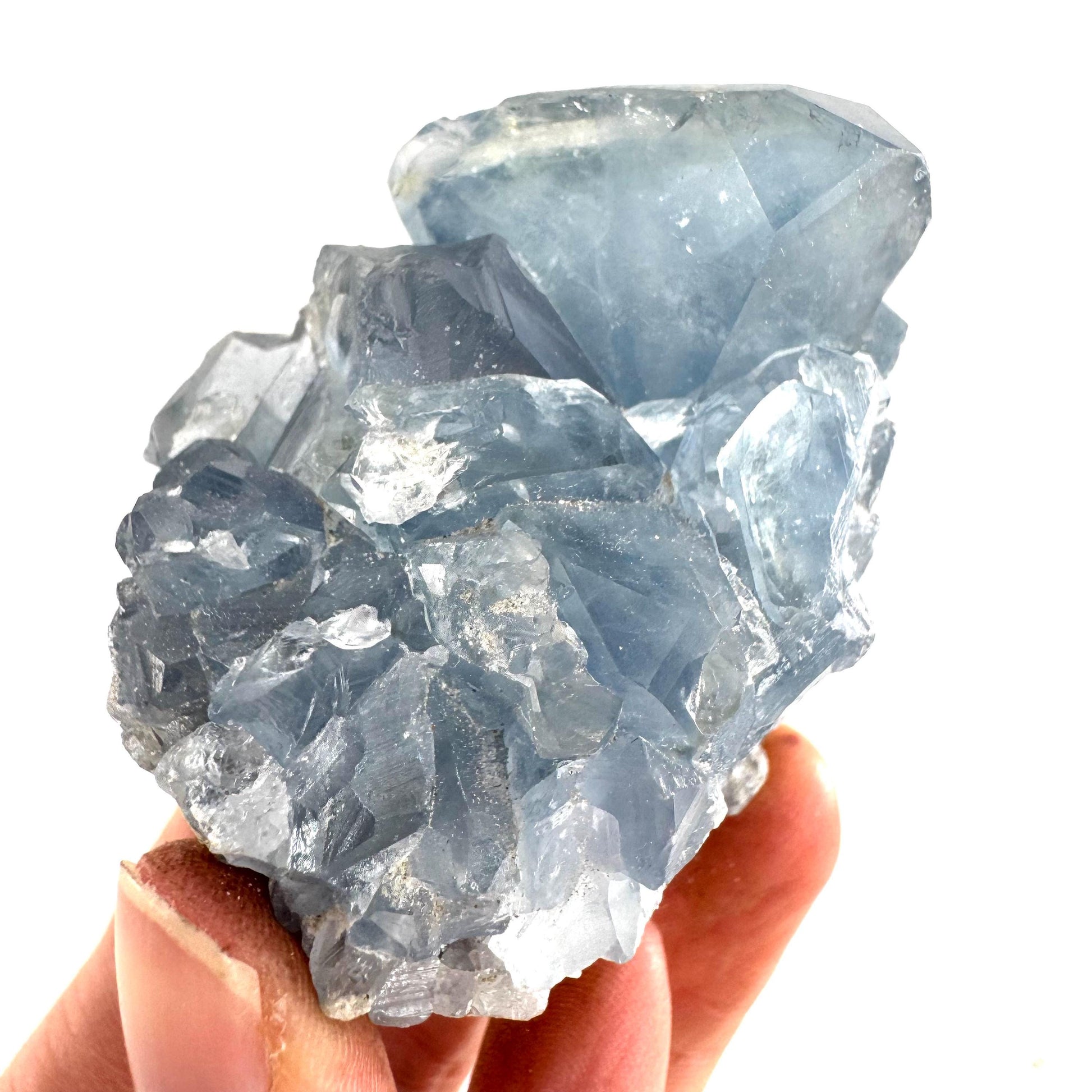 Celestite | natural blue crystal, mineral specimen from Madagascar