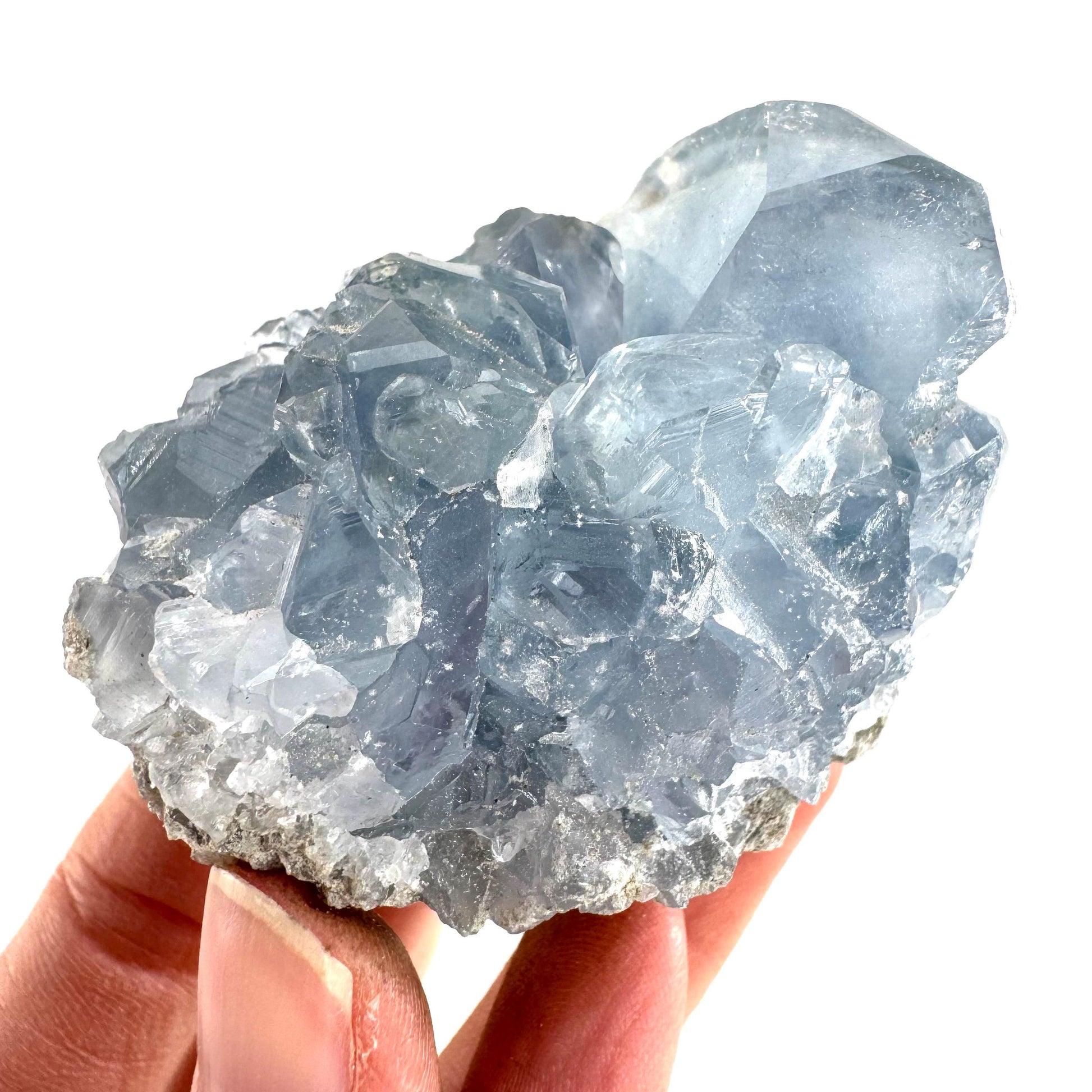 Celestite | natural blue crystal, mineral specimen from Madagascar