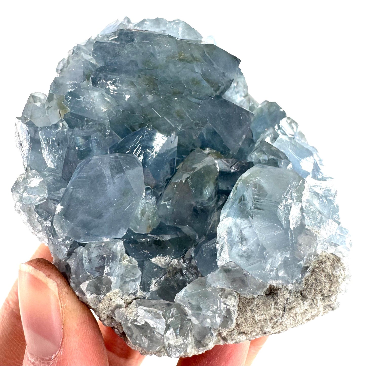 Celestite | natural blue crystal, mineral specimen from Madagascar