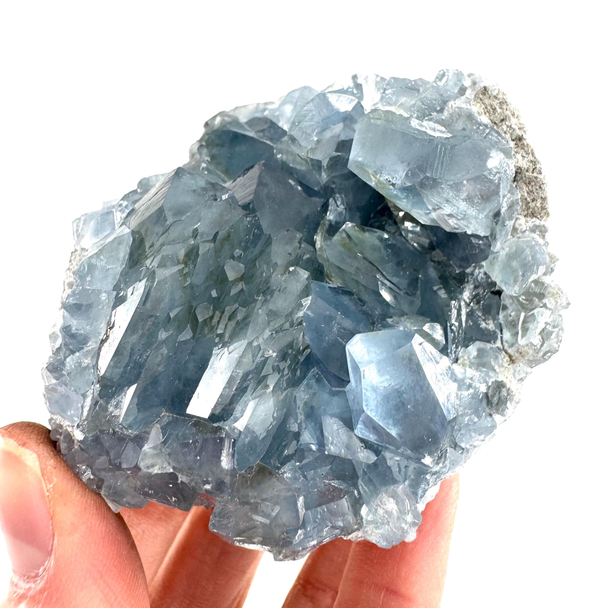 Celestite | natural blue crystal, mineral specimen from Madagascar