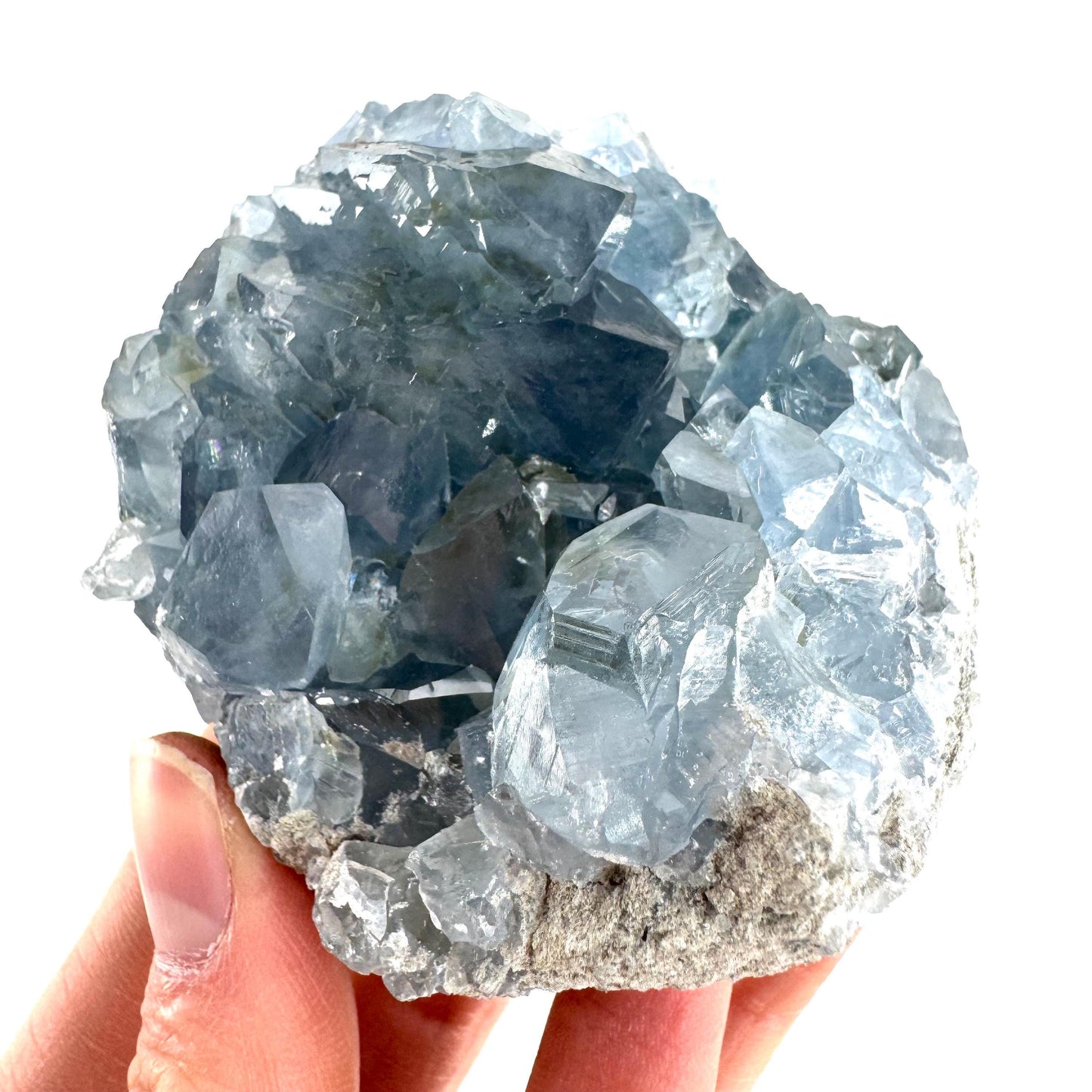 Celestite | natural blue crystal, mineral specimen from Madagascar