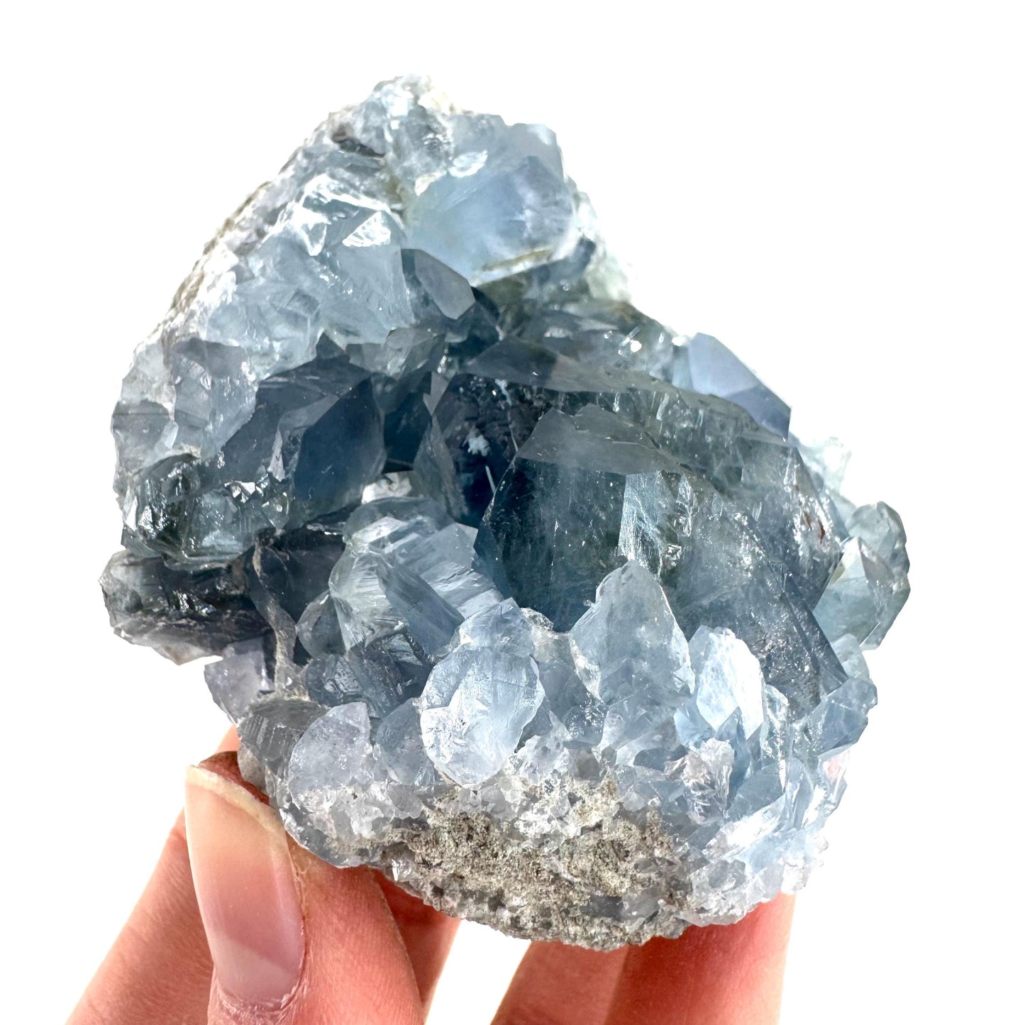 Celestite | natural blue crystal, mineral specimen from Madagascar