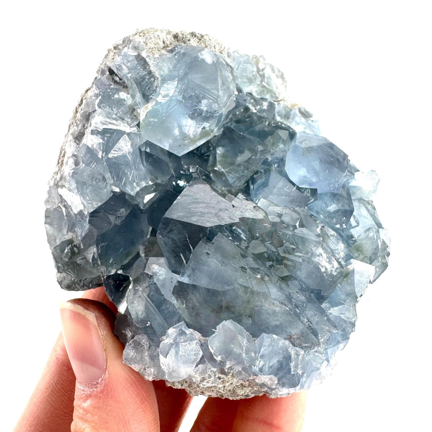 Celestite | natural blue crystal, mineral specimen from Madagascar