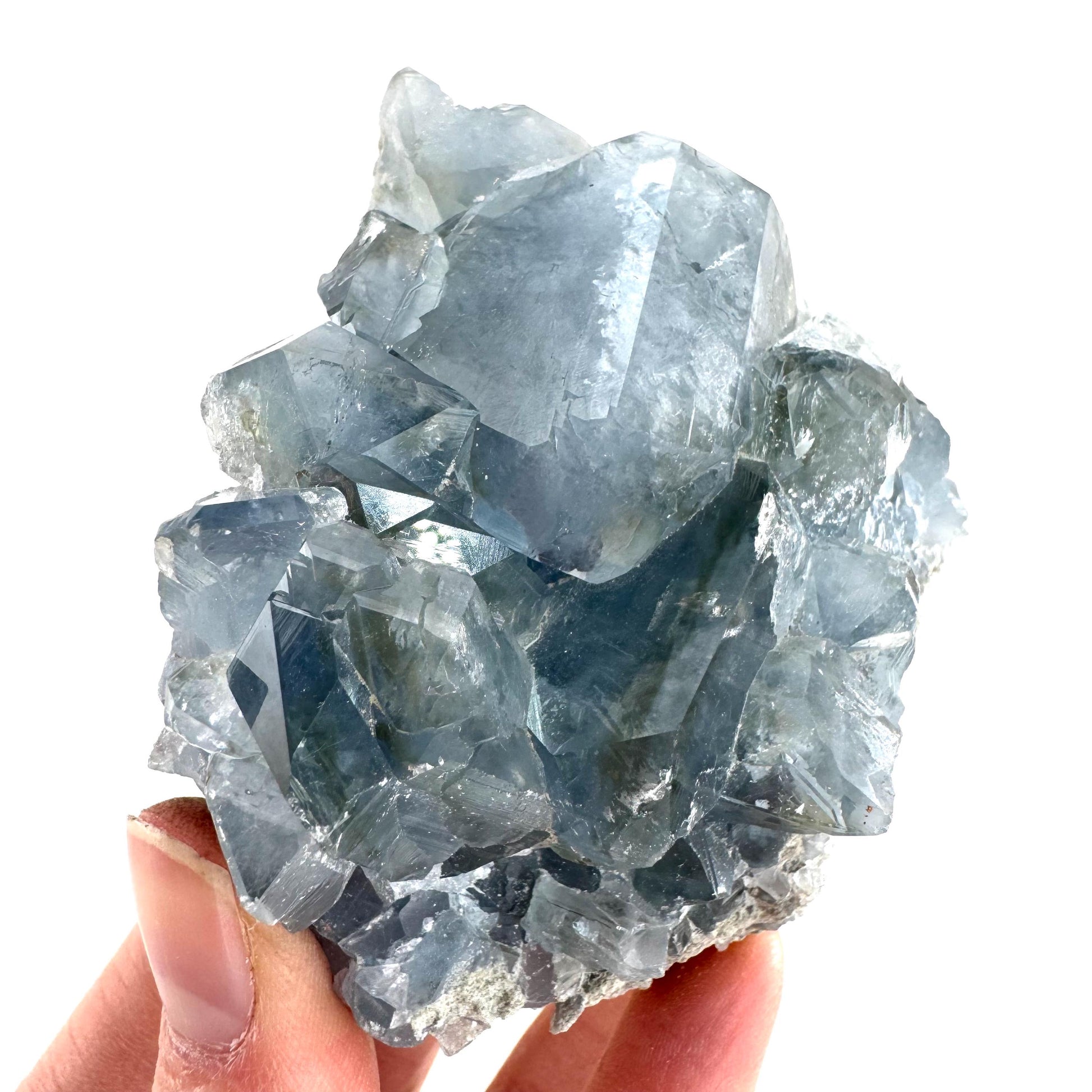 Celestite | natural blue crystal, mineral specimen from Madagascar