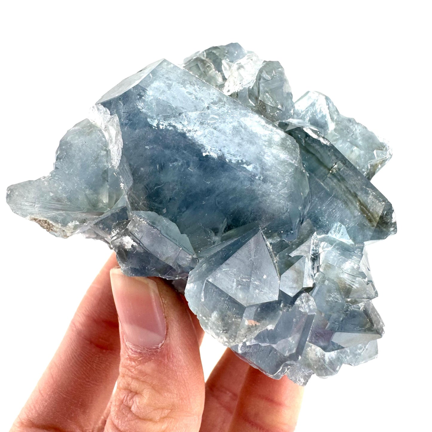 Celestite | natural blue crystal, mineral specimen from Madagascar