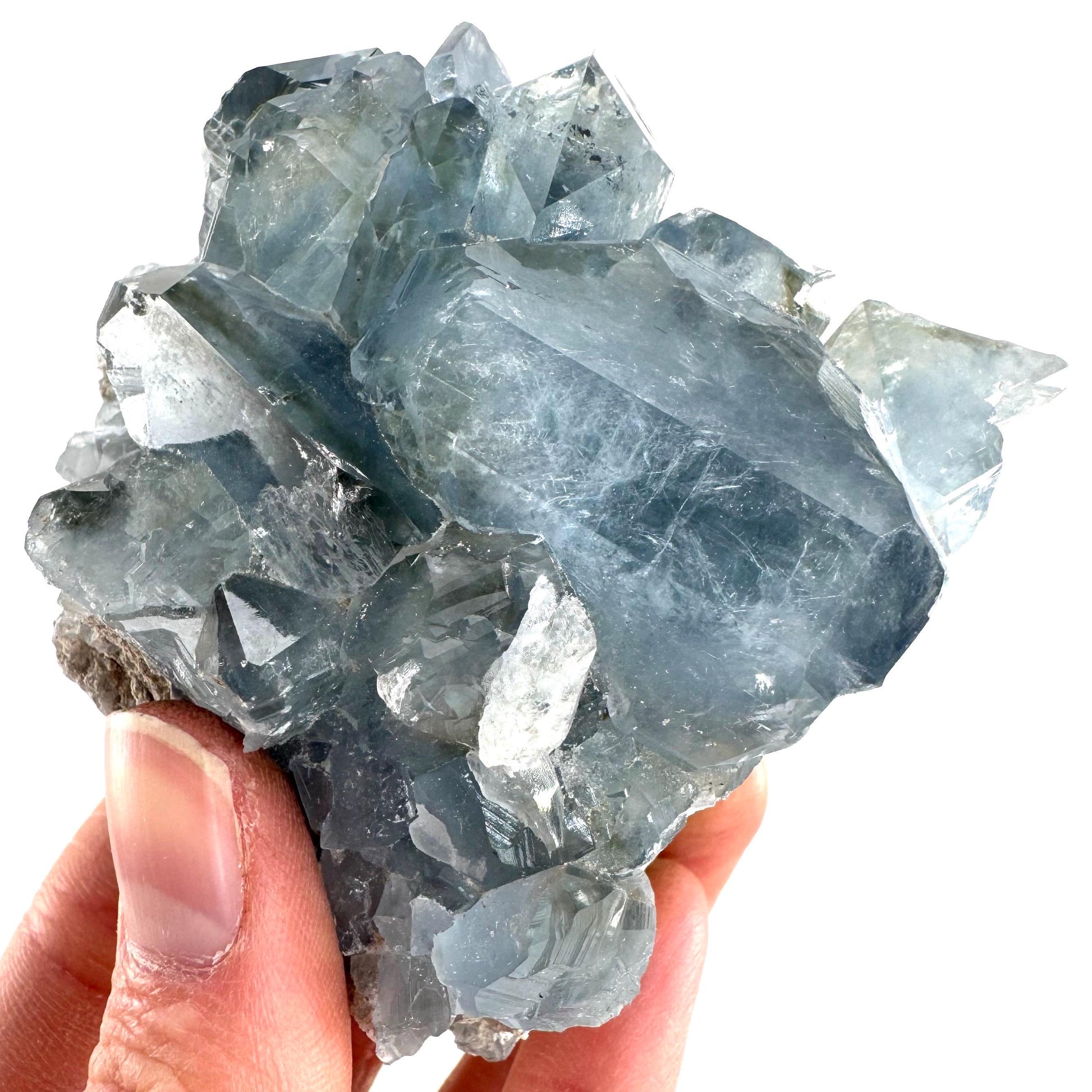 Celestite | natural blue crystal, mineral specimen from Madagascar