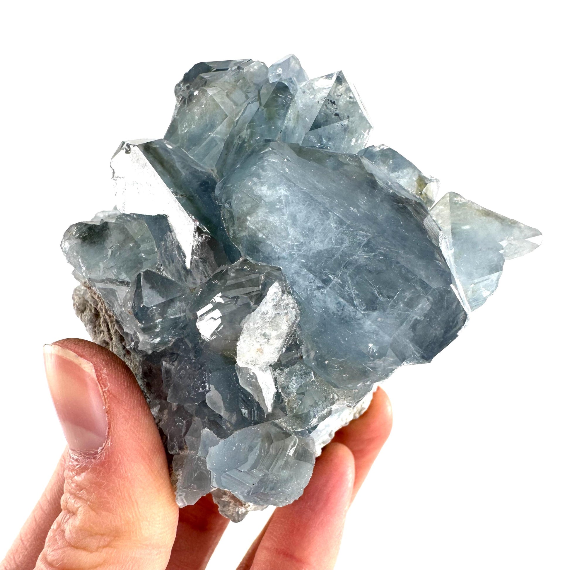 Celestite | natural blue crystal, mineral specimen from Madagascar