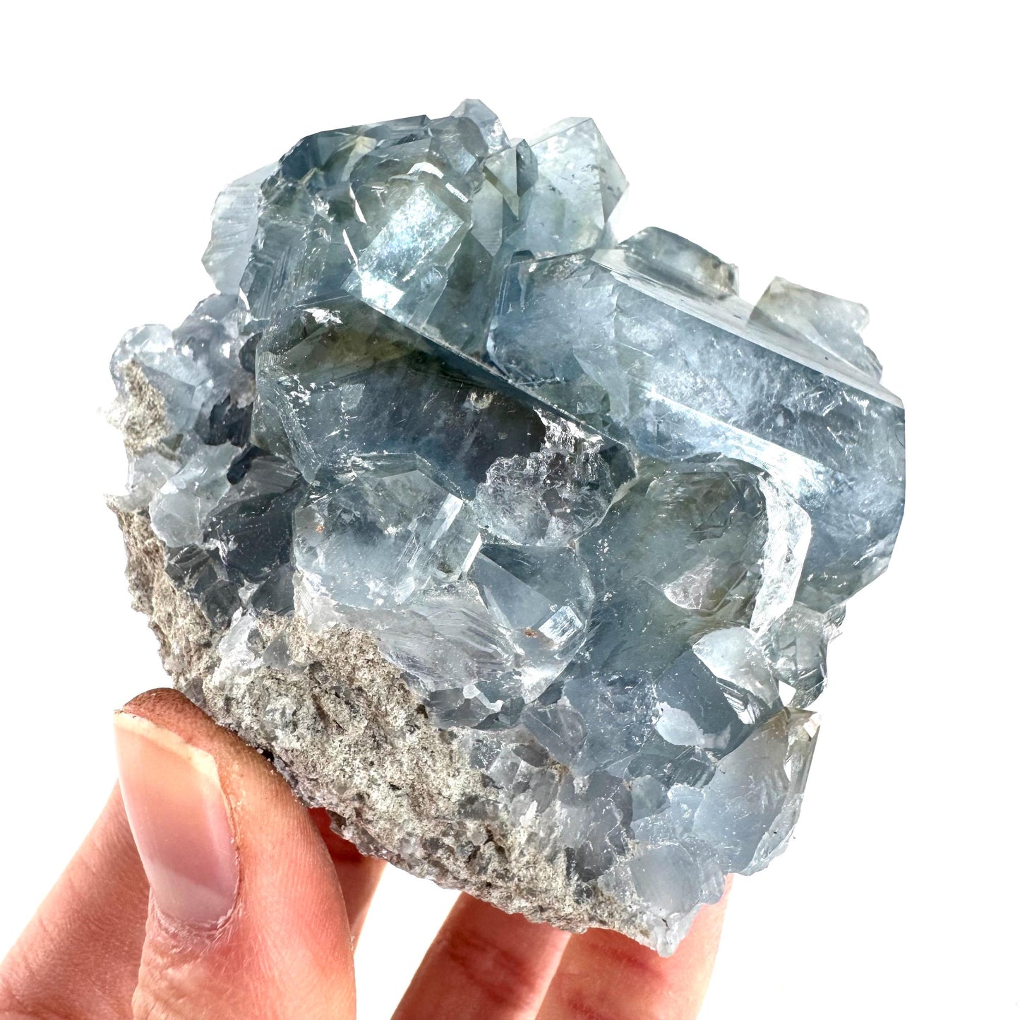 Celestite | natural blue crystal, mineral specimen from Madagascar