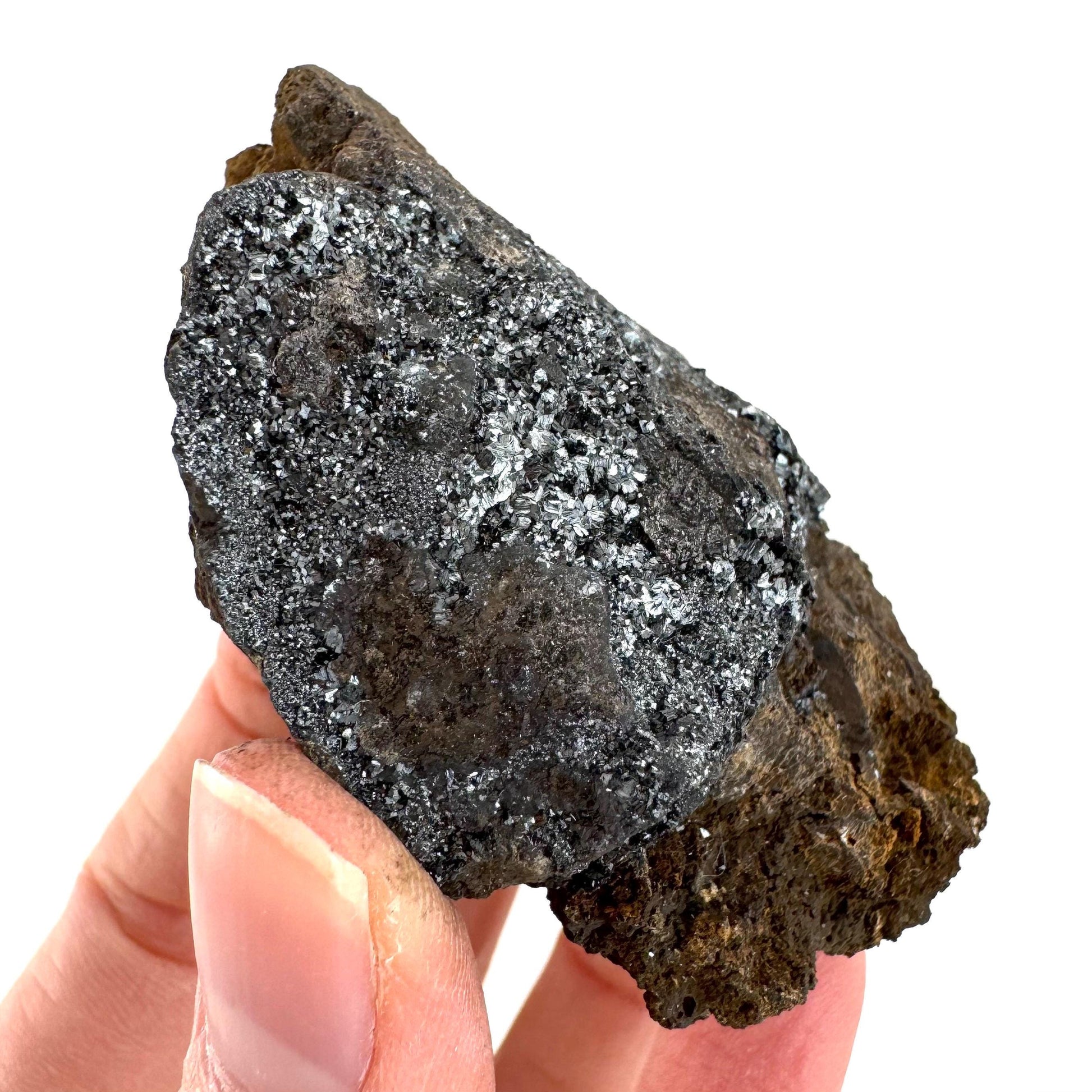 Pyrolusite | Metallic Crystal, Mineral Specimen from Tasmania, Australia