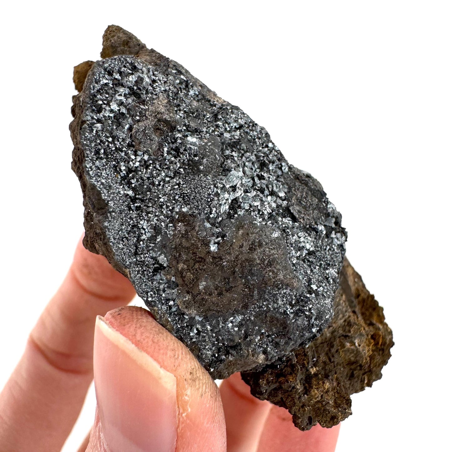 Pyrolusite | Metallic Crystal, Mineral Specimen from Tasmania, Australia