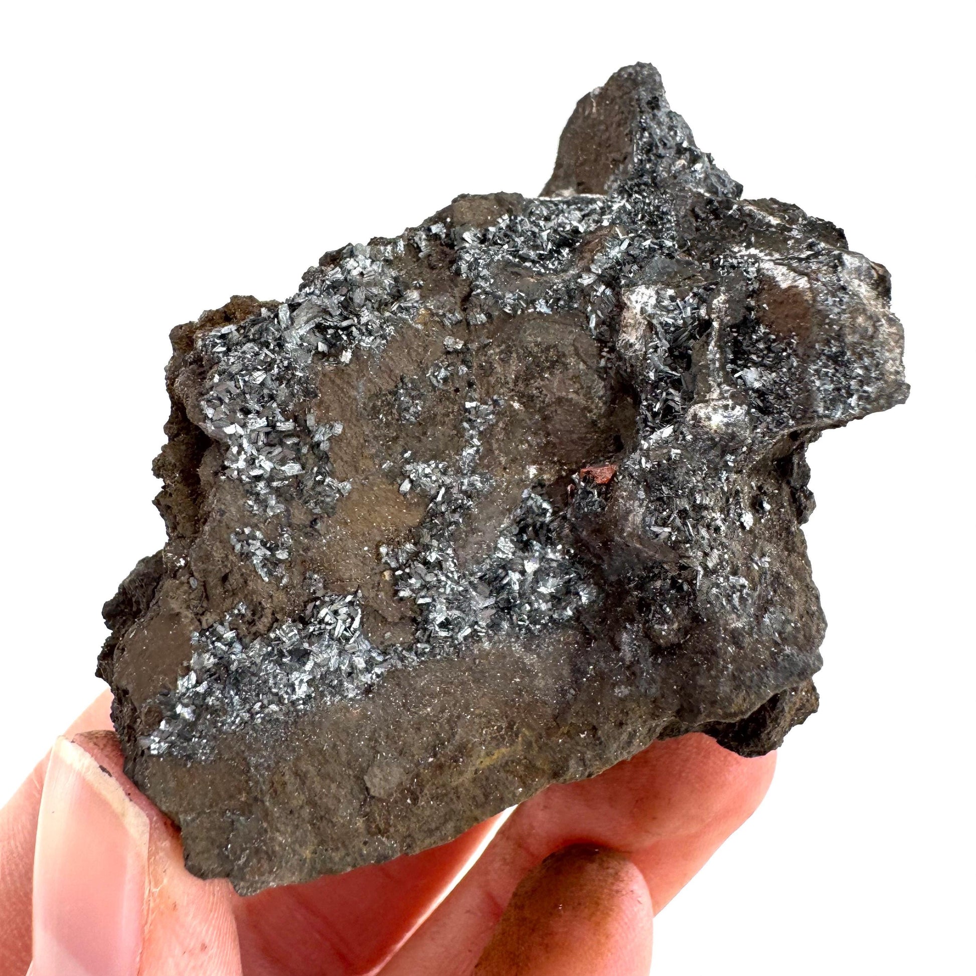 Pyrolusite | Metallic Crystal, Mineral Specimen from Tasmania, Australia