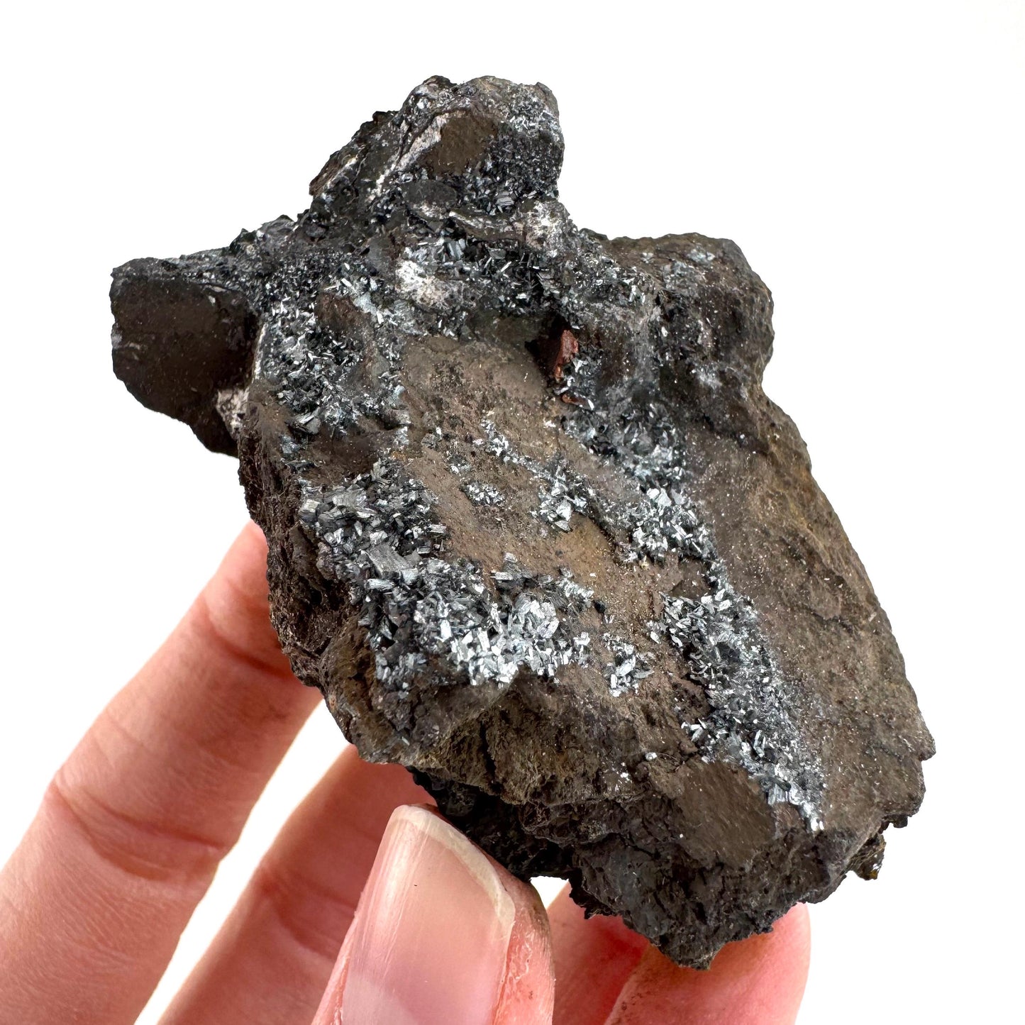 Pyrolusite | Metallic Crystal, Mineral Specimen from Tasmania, Australia