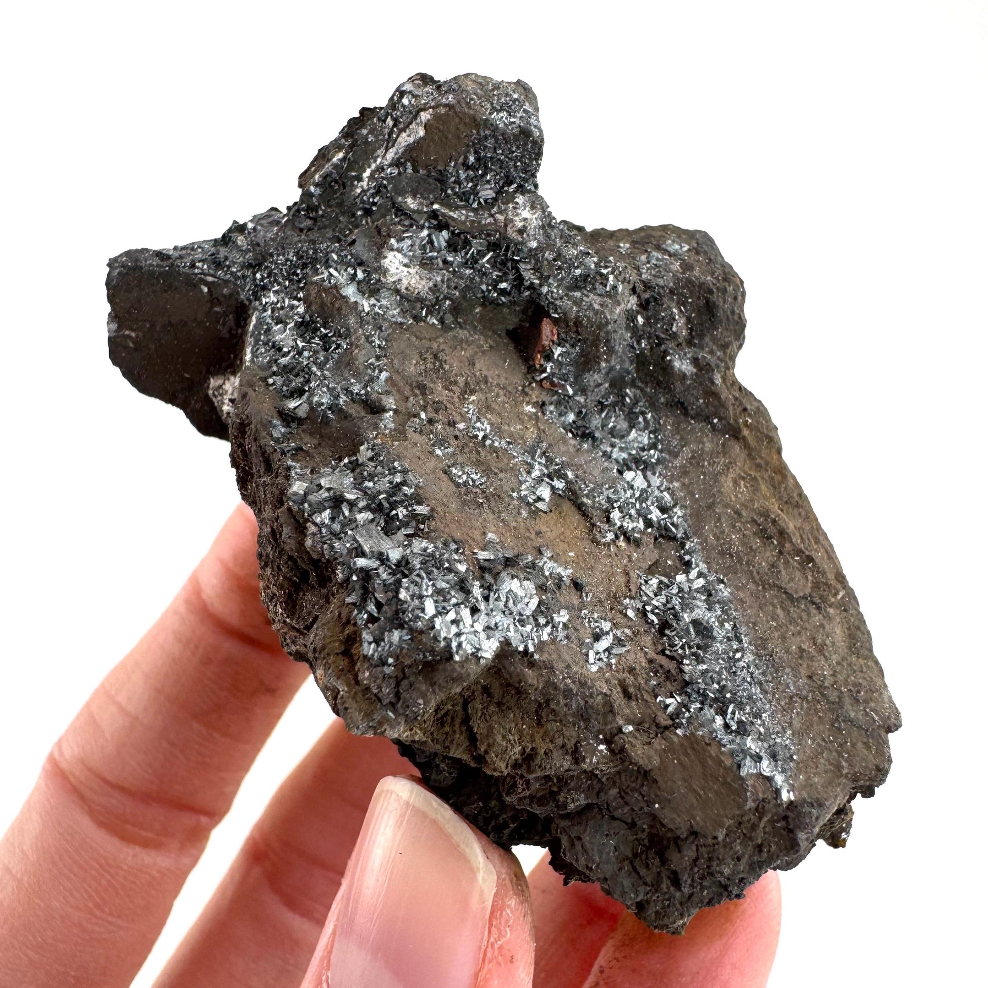 Pyrolusite | Metallic Crystal, Mineral Specimen from Tasmania, Australia