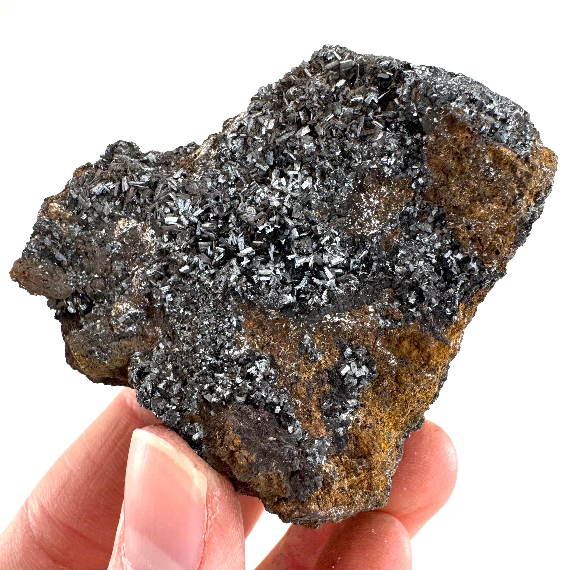 Pyrolusite | Metallic Crystal, Mineral Specimen from Tasmania, Australia