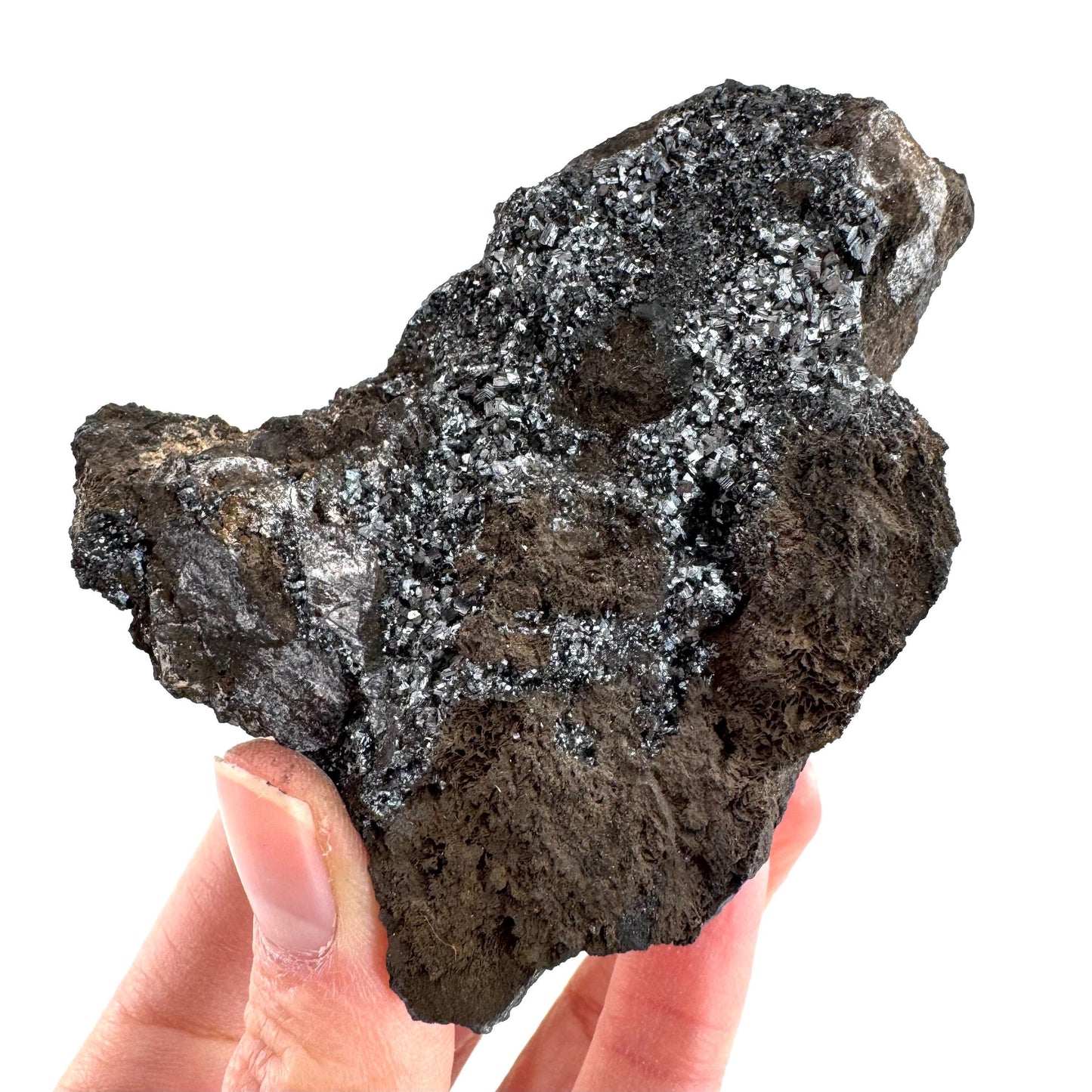Pyrolusite | Metallic Crystal, Mineral Specimen from Tasmania, Australia