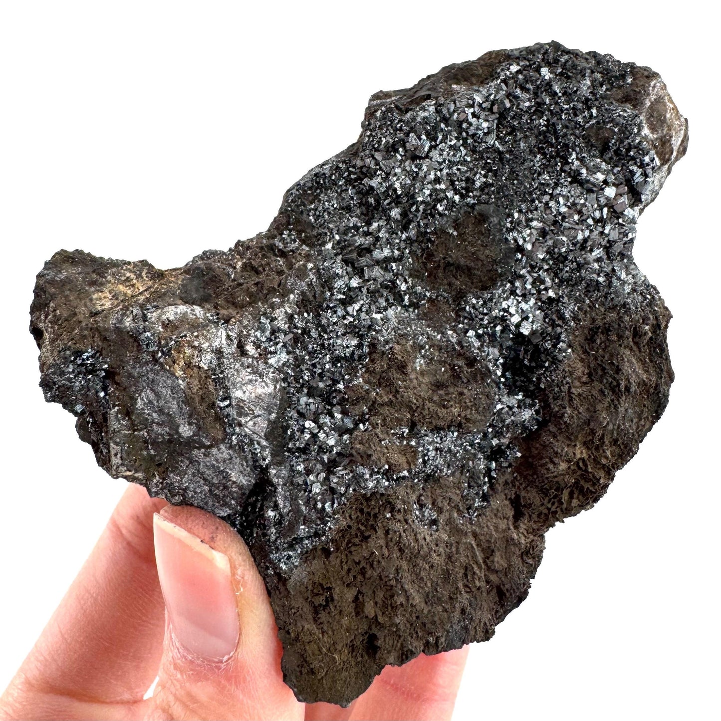 Pyrolusite | Metallic Crystal, Mineral Specimen from Tasmania, Australia