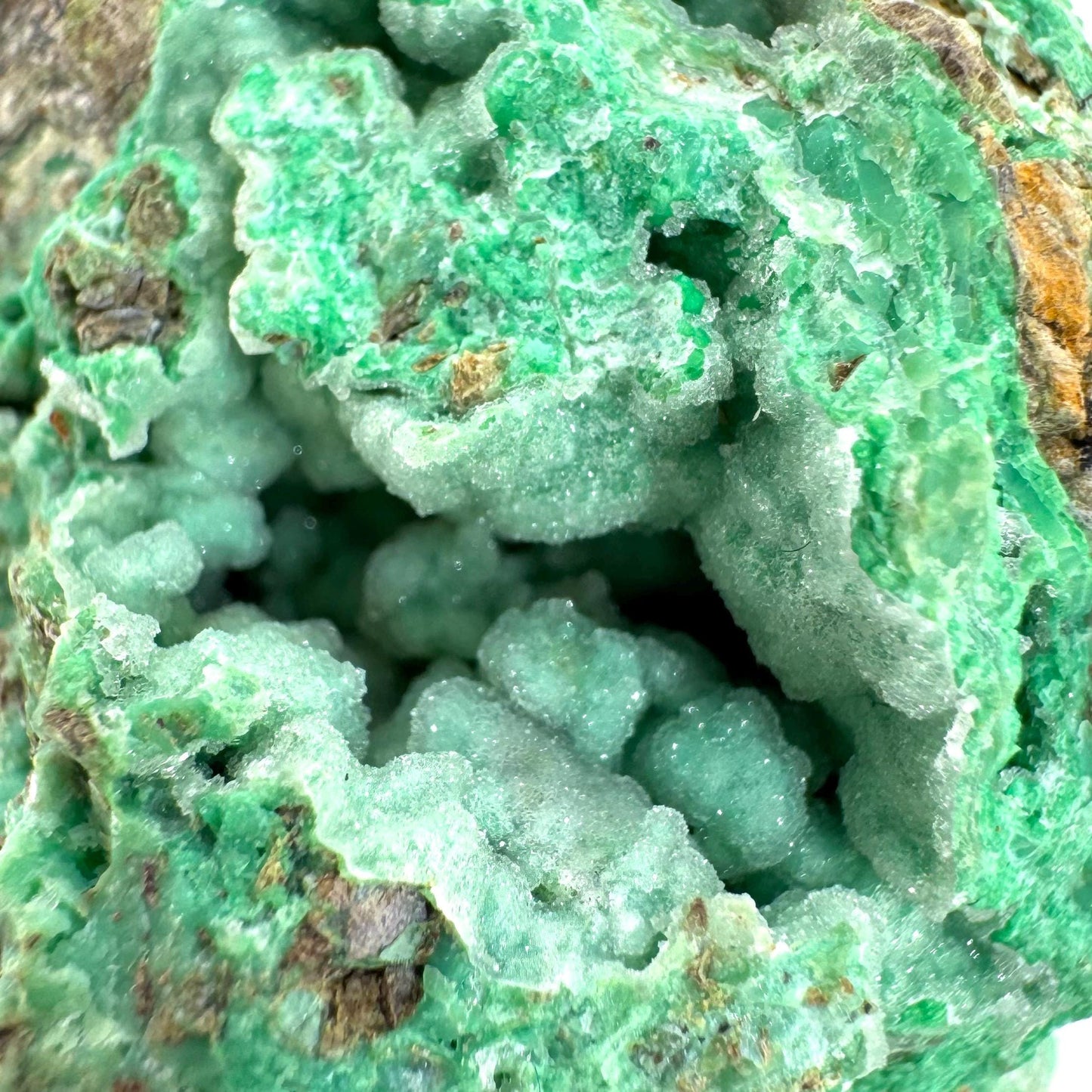 Druzy Chrysoprase | Mint Green Crystal, Mineral Specimen from Indonesia
