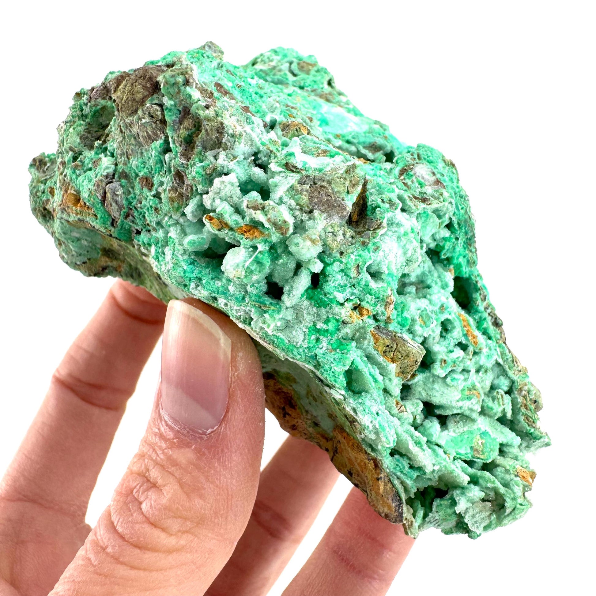 Druzy Chrysoprase | Mint Green Crystal, Mineral Specimen from Indonesia