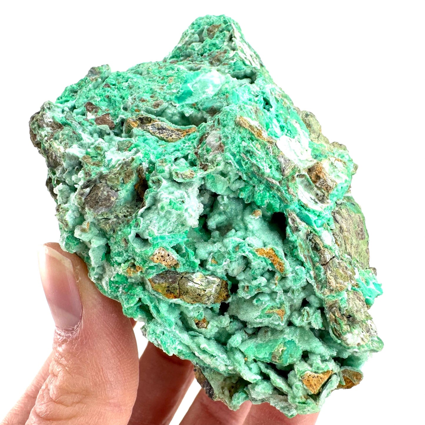 Druzy Chrysoprase | Mint Green Crystal, Mineral Specimen from Indonesia