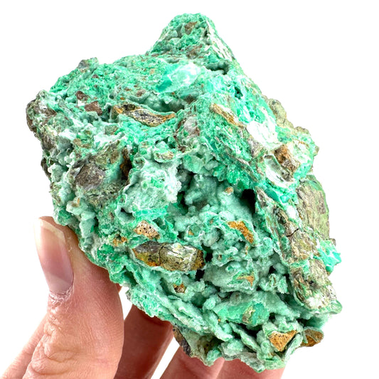 Druzy Chrysoprase | Mint Green Crystal, Mineral Specimen from Indonesia