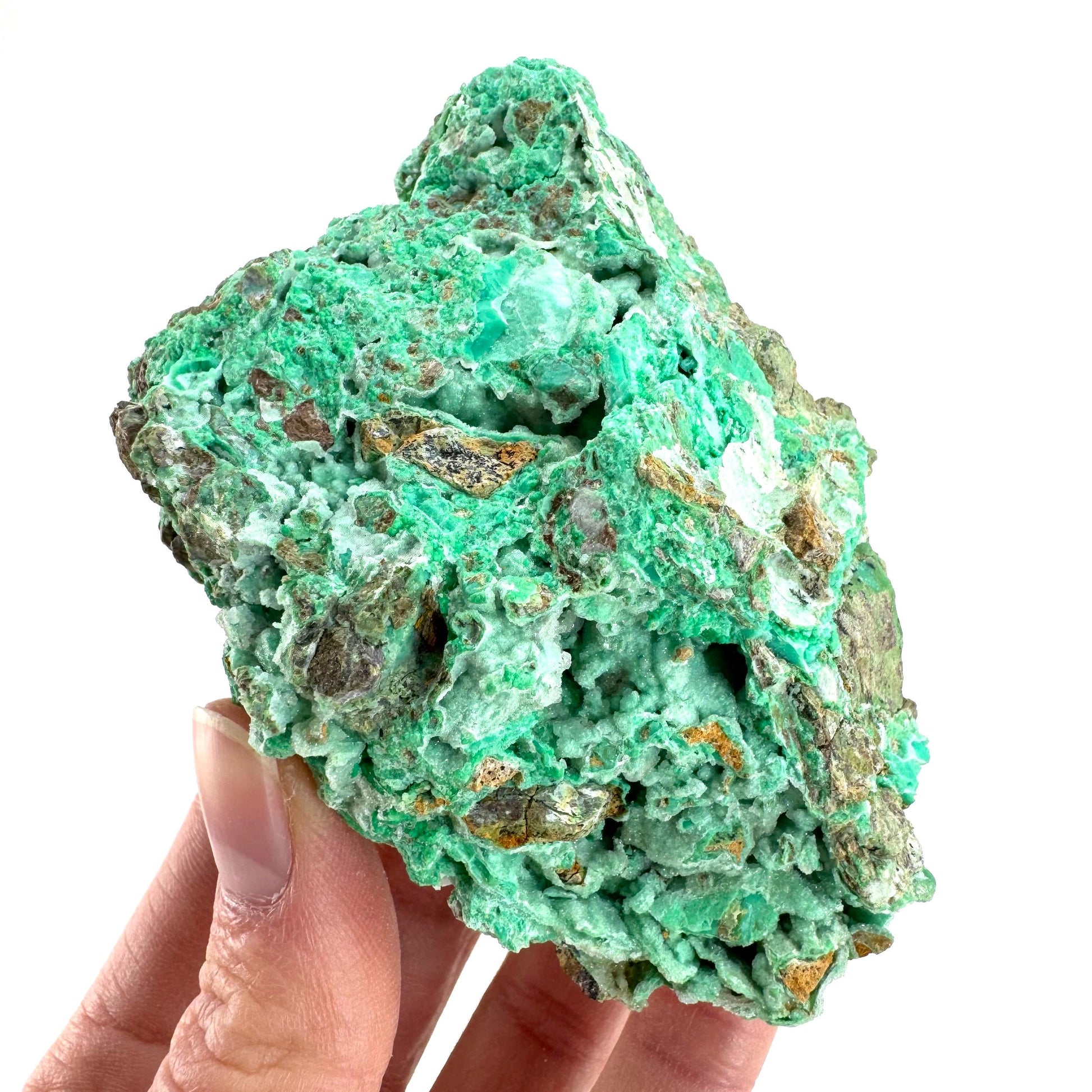 Druzy Chrysoprase | Mint Green Crystal, Mineral Specimen from Indonesia