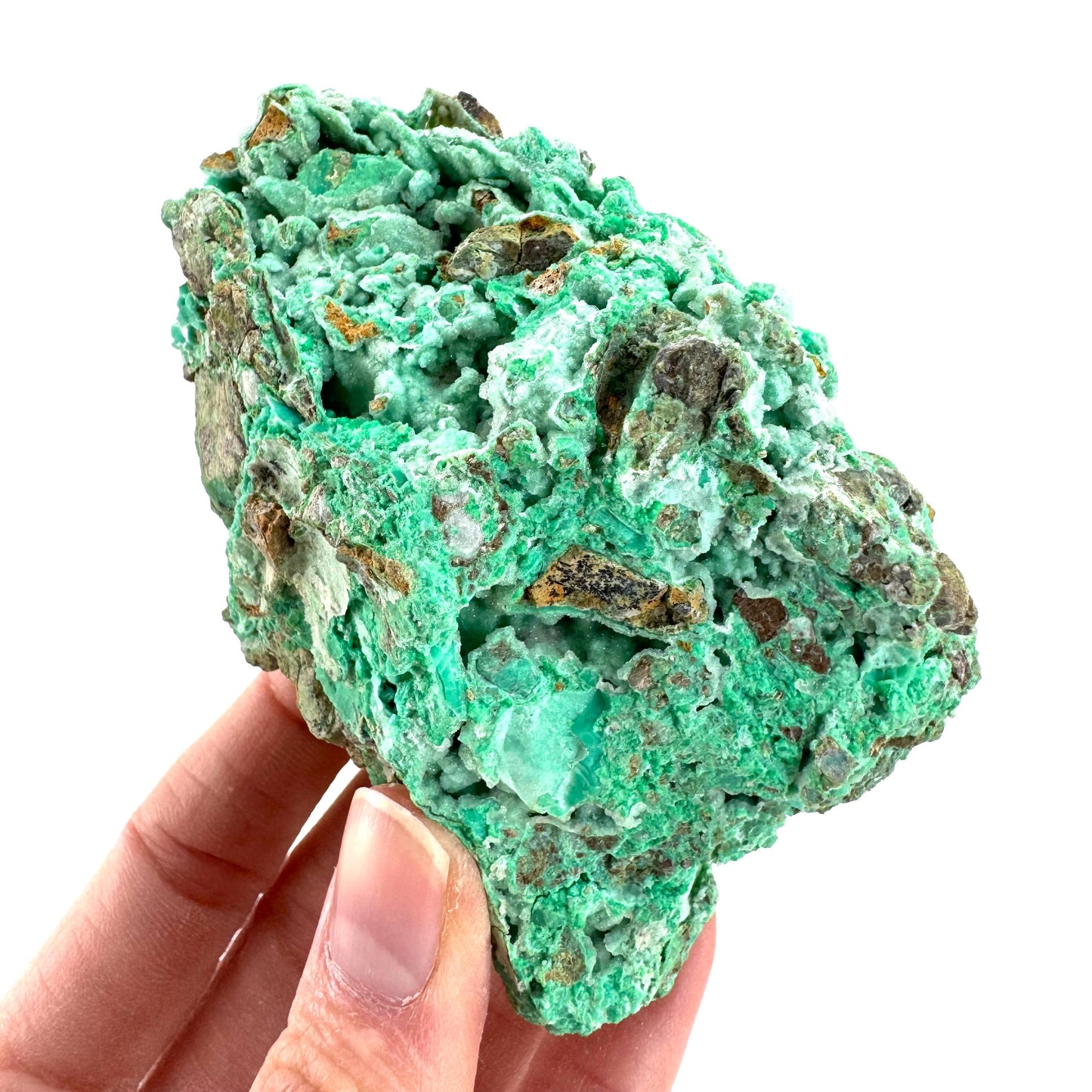 Druzy Chrysoprase | Mint Green Crystal, Mineral Specimen from Indonesia