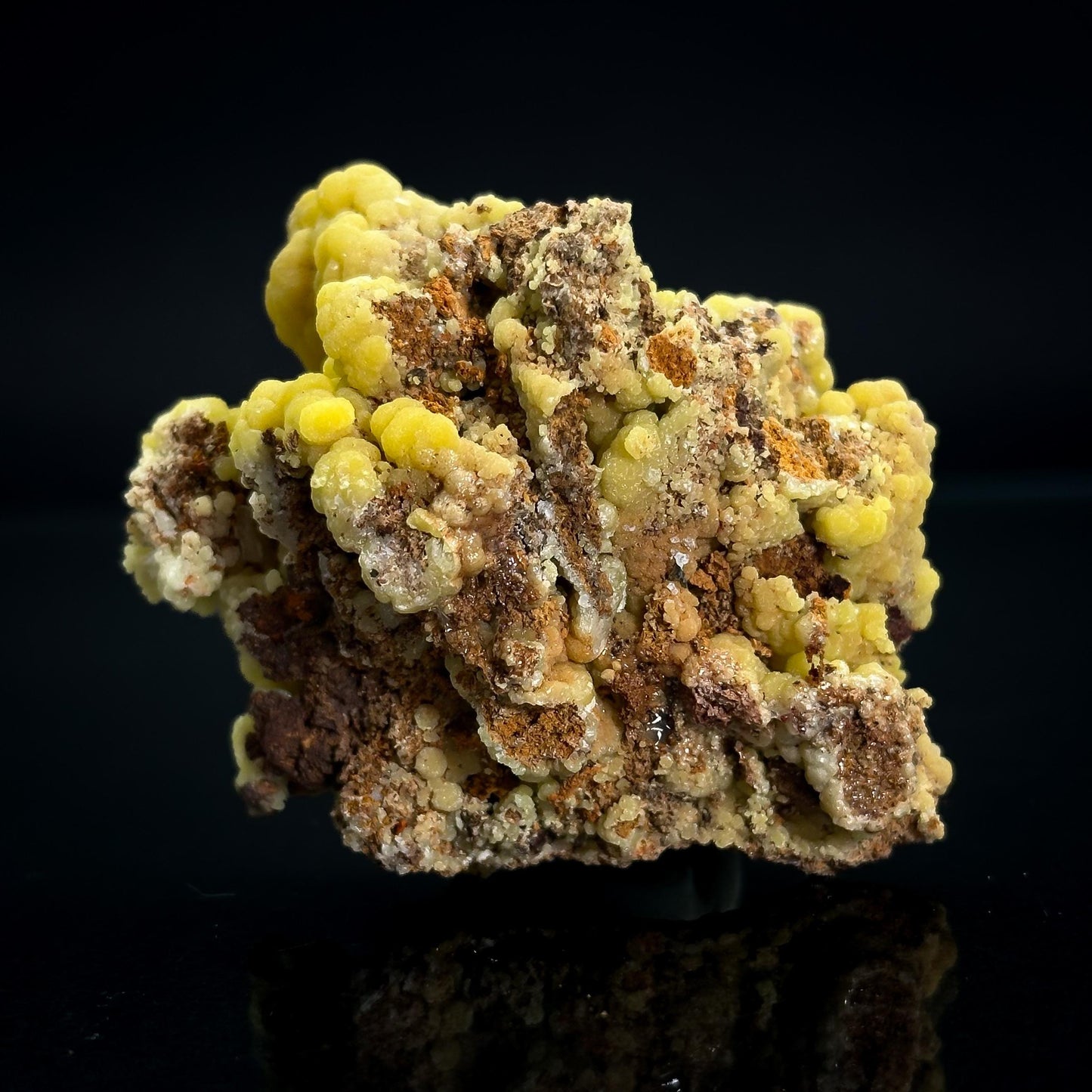 Mimetite | Yellow Crystal, Botryoidal Mineral Specimen from Mexico