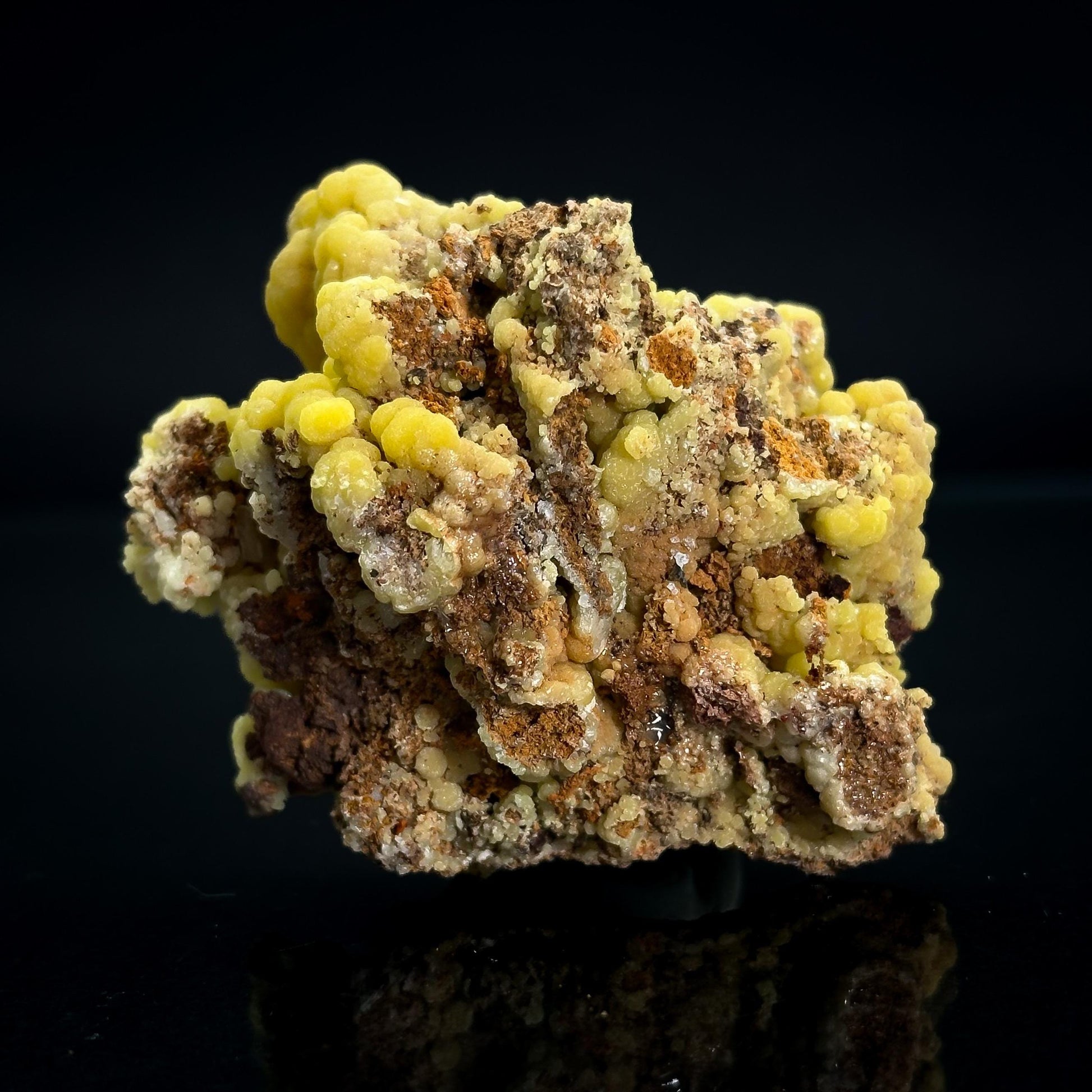 Mimetite | Yellow Crystal, Botryoidal Mineral Specimen from Mexico