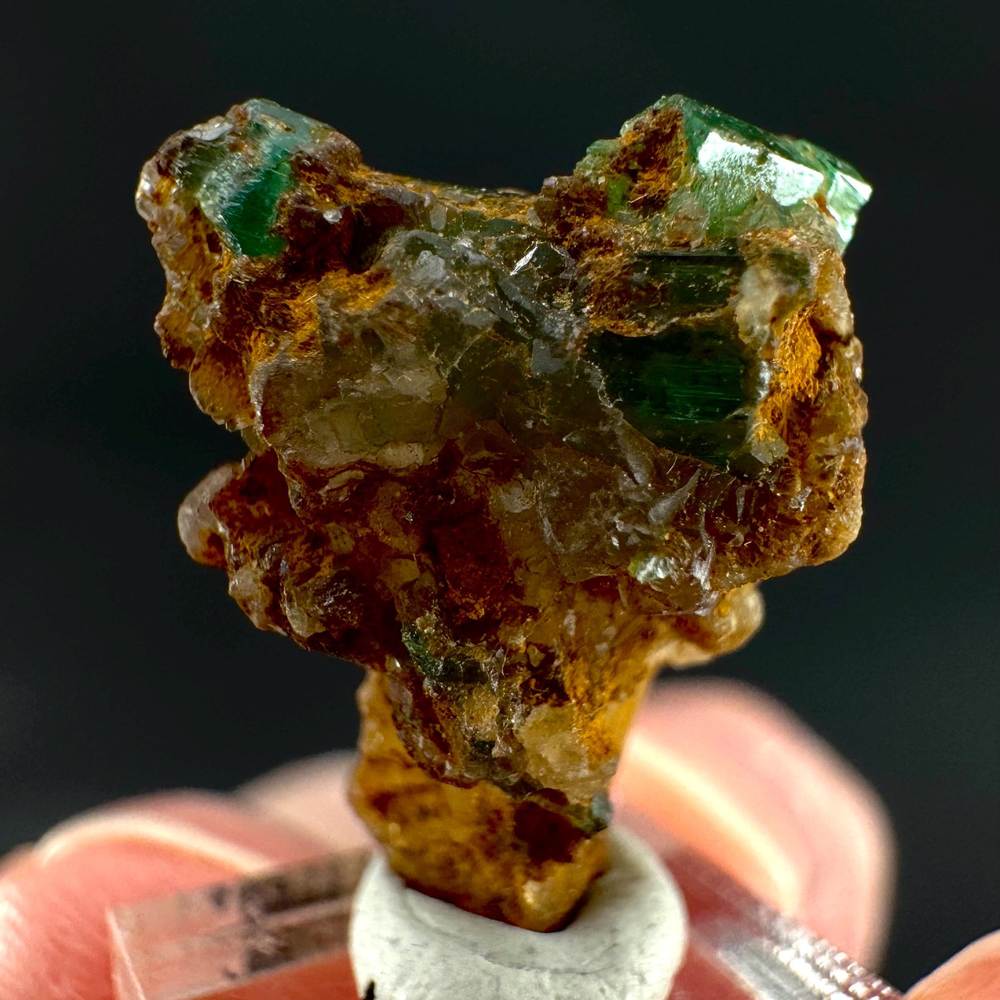 Emerald on Matrix | natural green crystal cluster, raw mineral specimen from Pakistan
