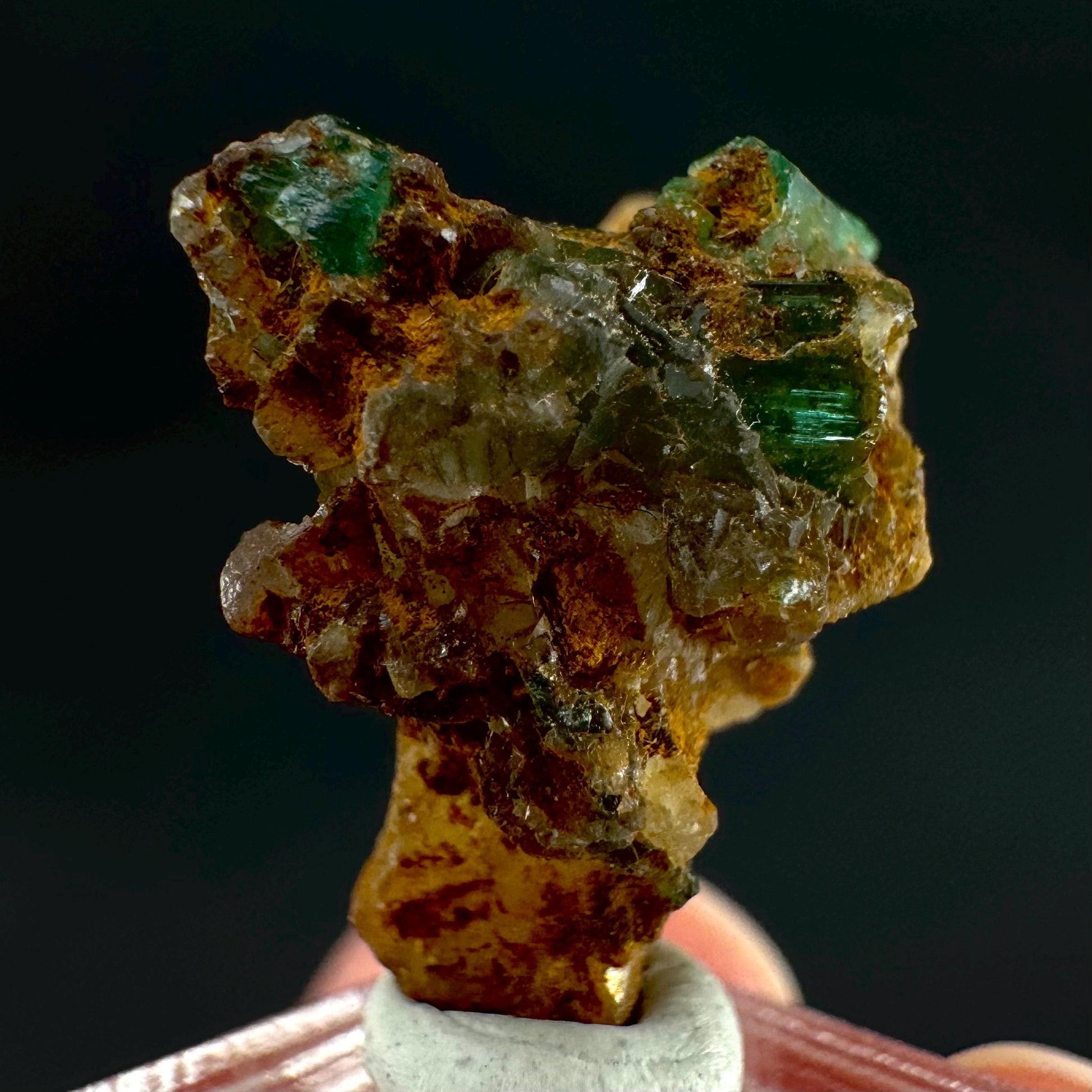 Emerald on Matrix | natural green crystal cluster, raw mineral specimen from Pakistan