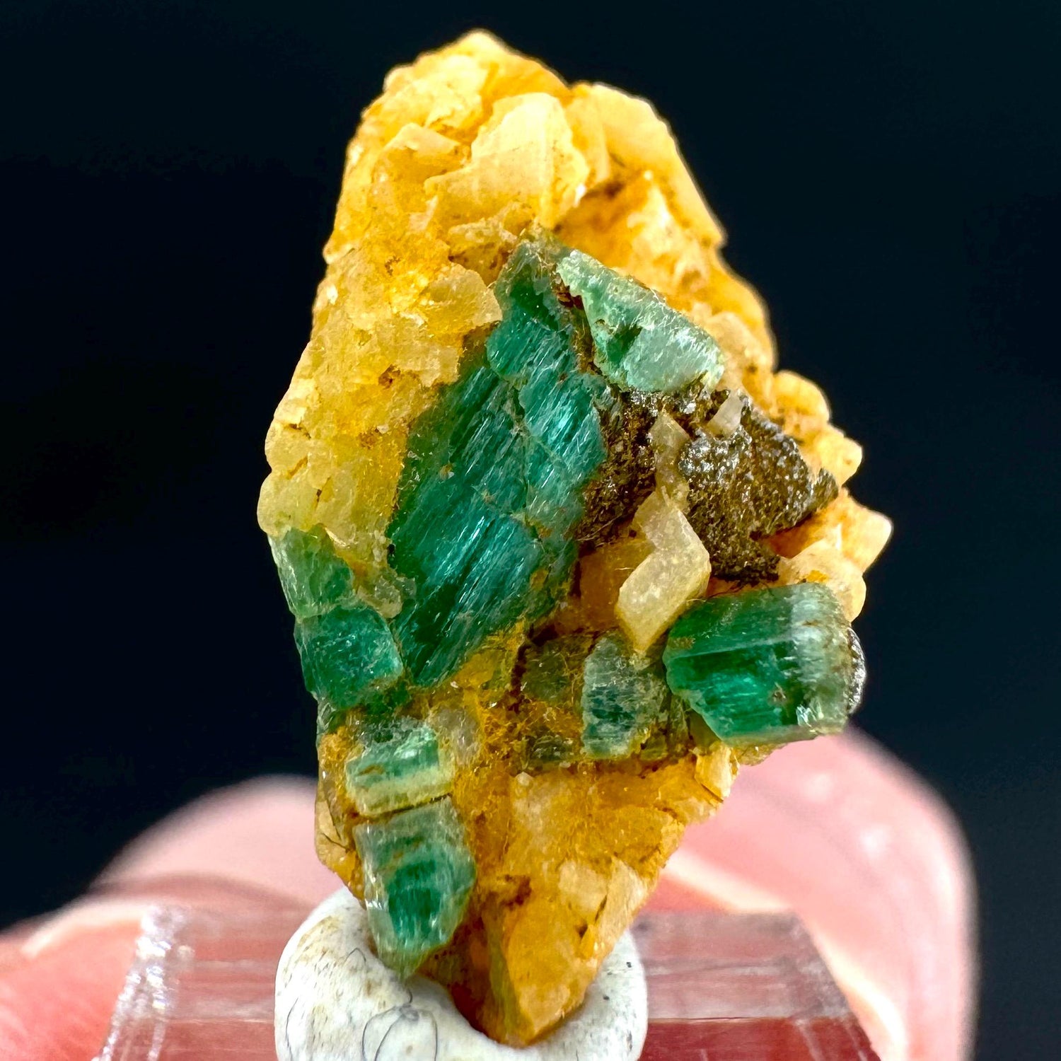 Emerald on Matrix | natural green crystal cluster, raw mineral specimen from Pakistan