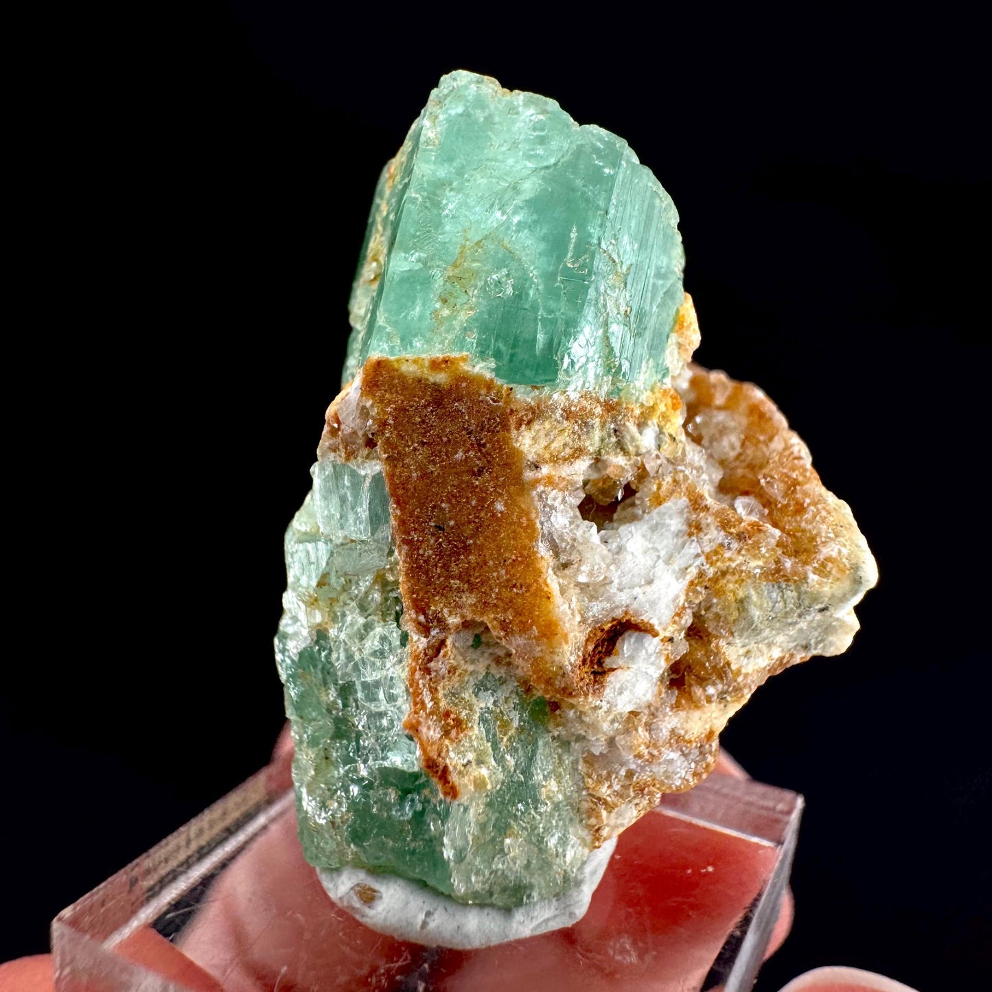 Emerald on Matrix | natural green crystal cluster, raw mineral specimen from Pakistan