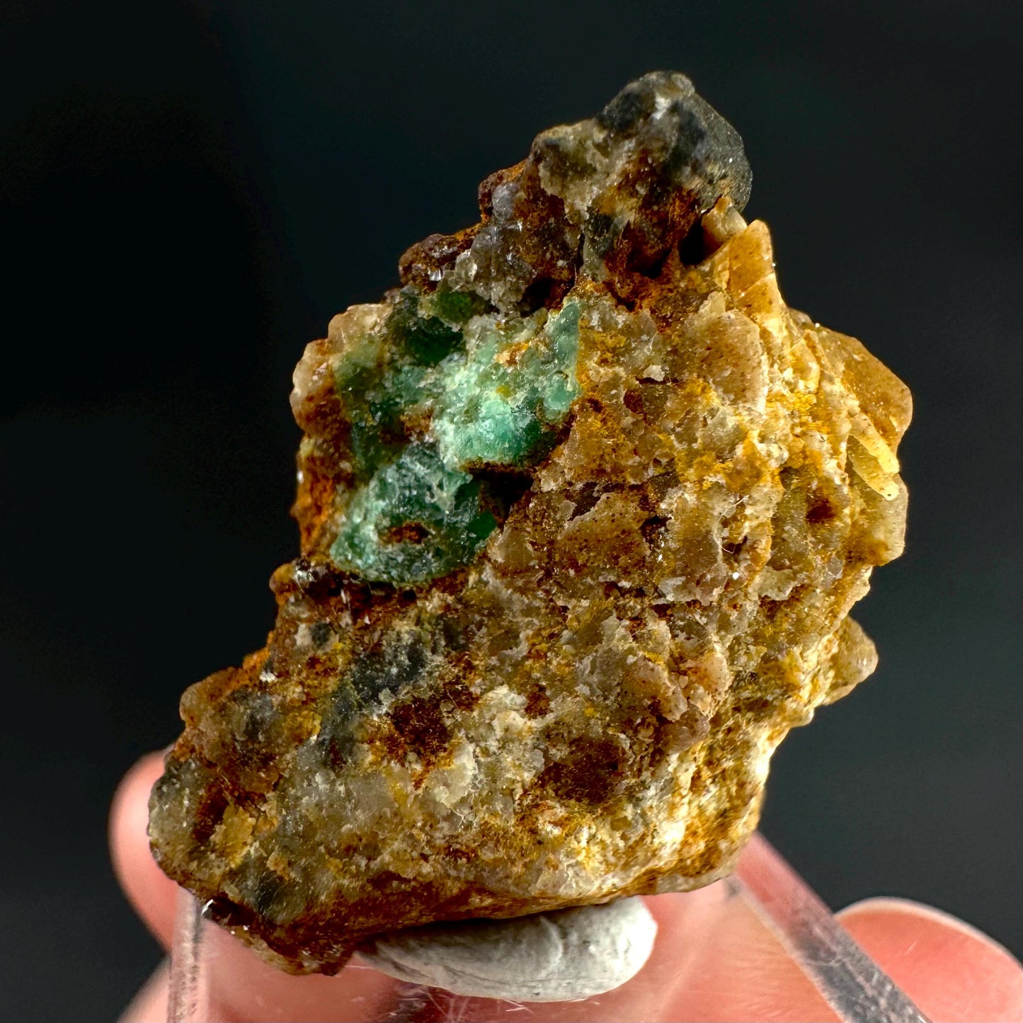Emerald on Matrix | natural green crystal cluster, raw mineral specimen from Pakistan
