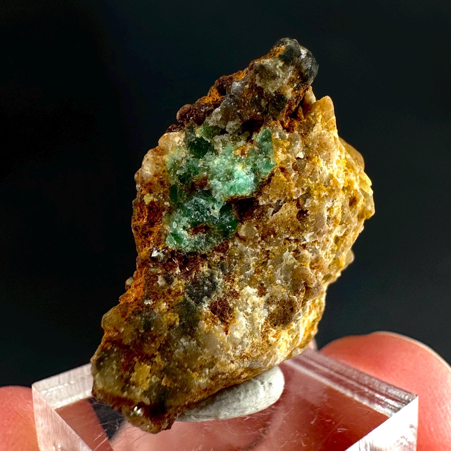 Emerald on Matrix | natural green crystal cluster, raw mineral specimen from Pakistan
